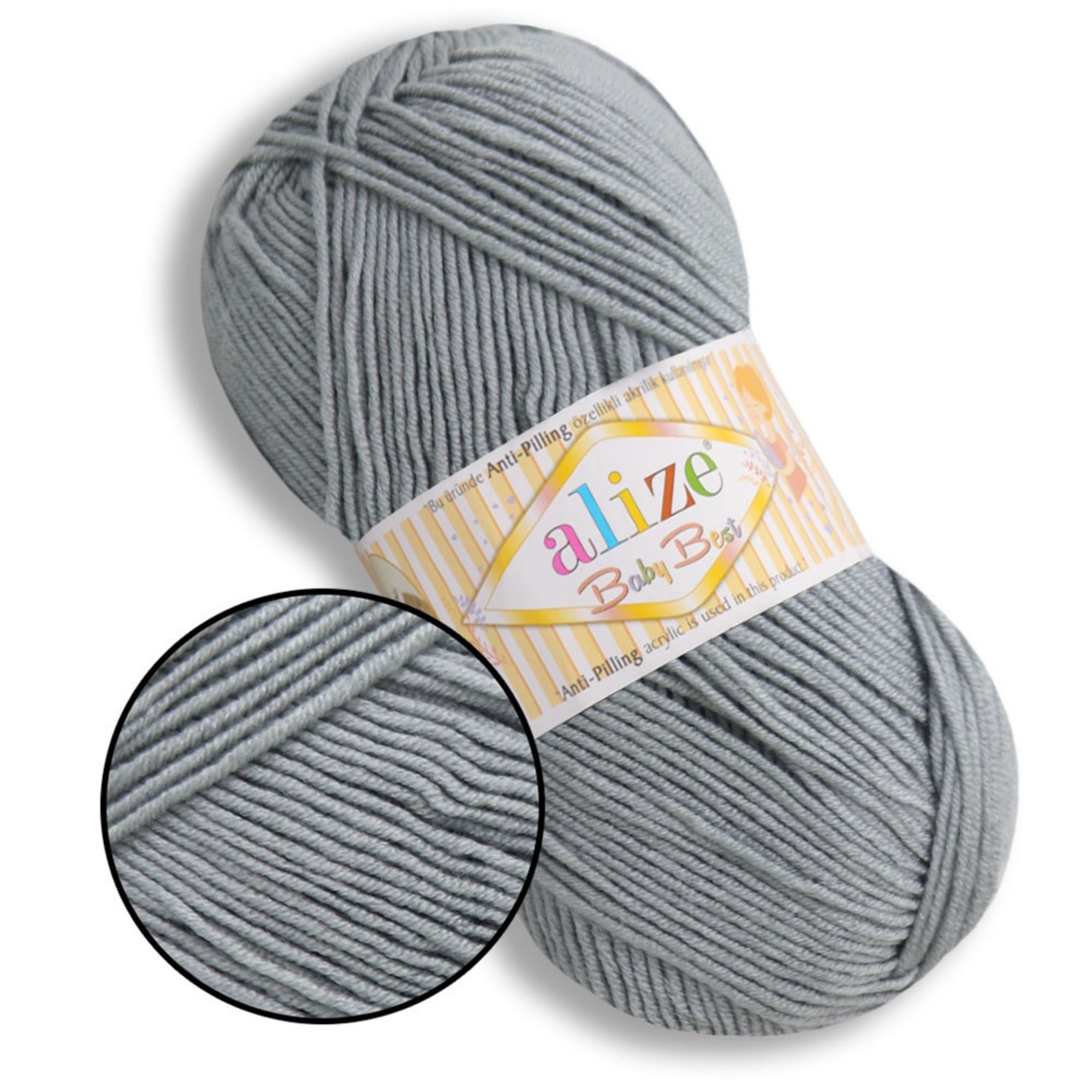 Alize Baby Best, 65 colors, 3.53 oz / 262 yds