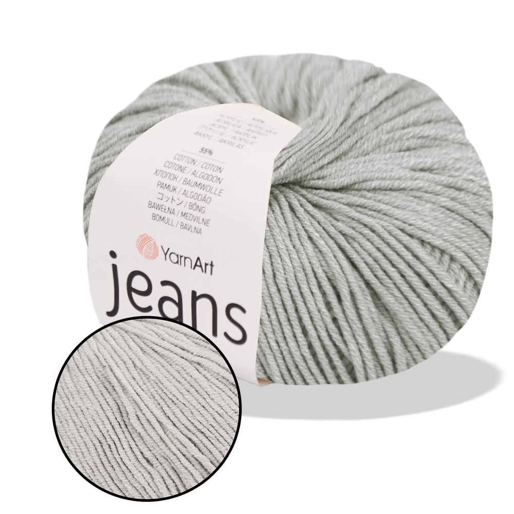 YarnArt Jeans, 62 colors, 1.75 oz / 174 yds