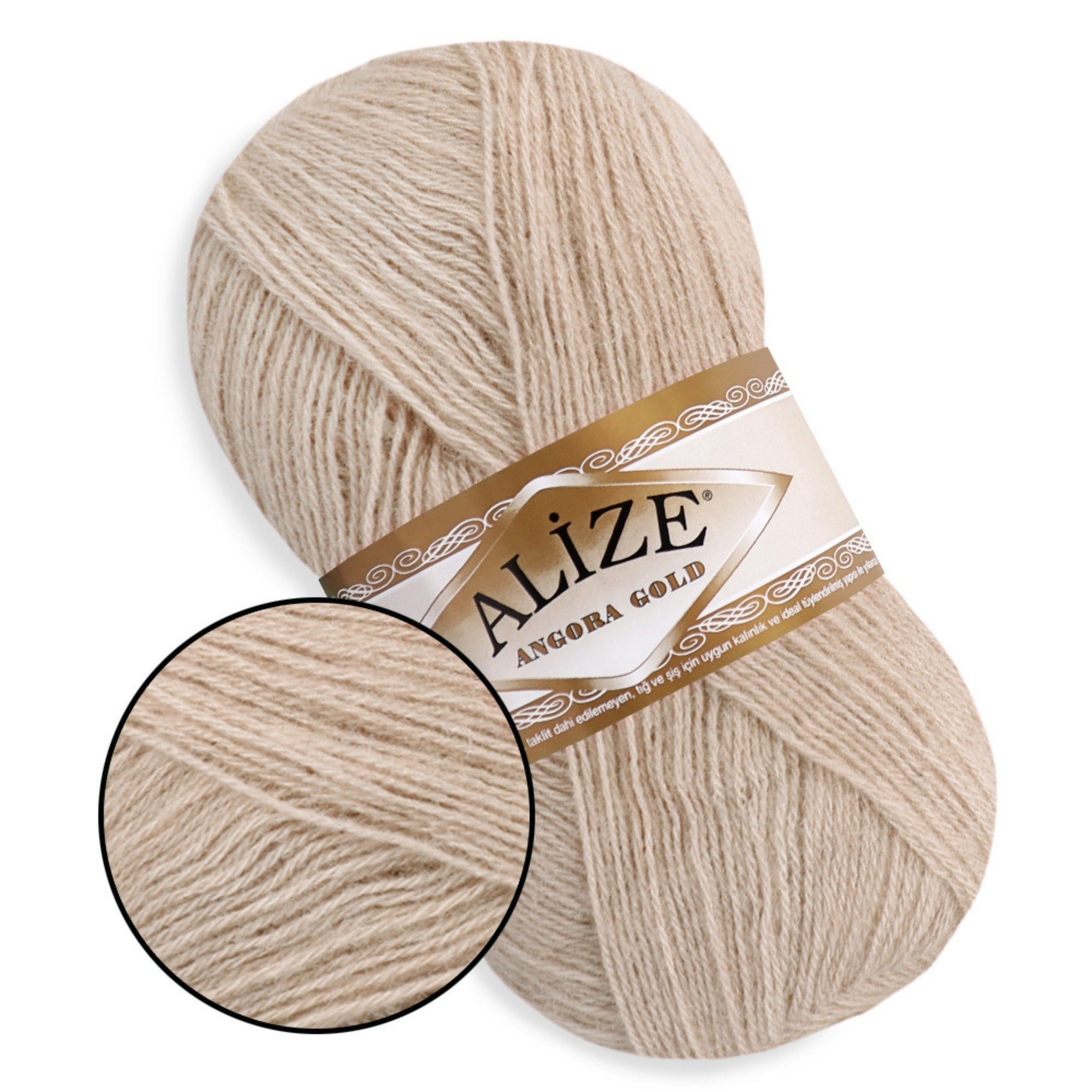 Alize Angora Gold, 56 colors, 3.53 oz / 601 yds