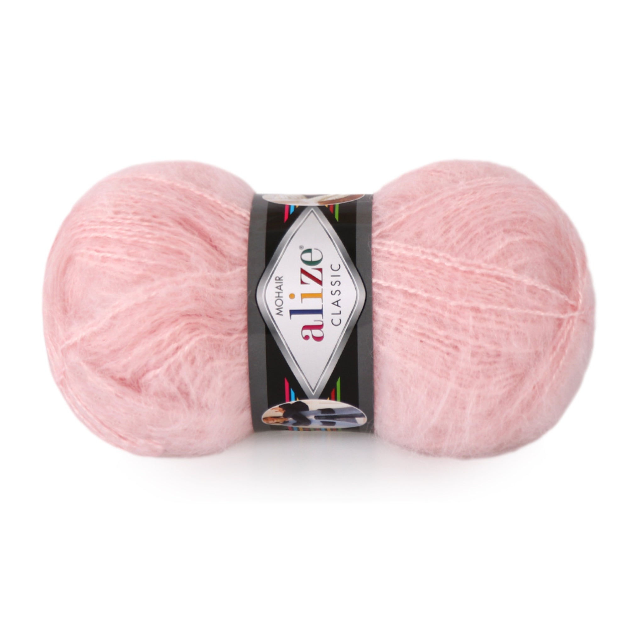 Alize Mohair Classic, 17 colors, 3.53 oz / 219 yds