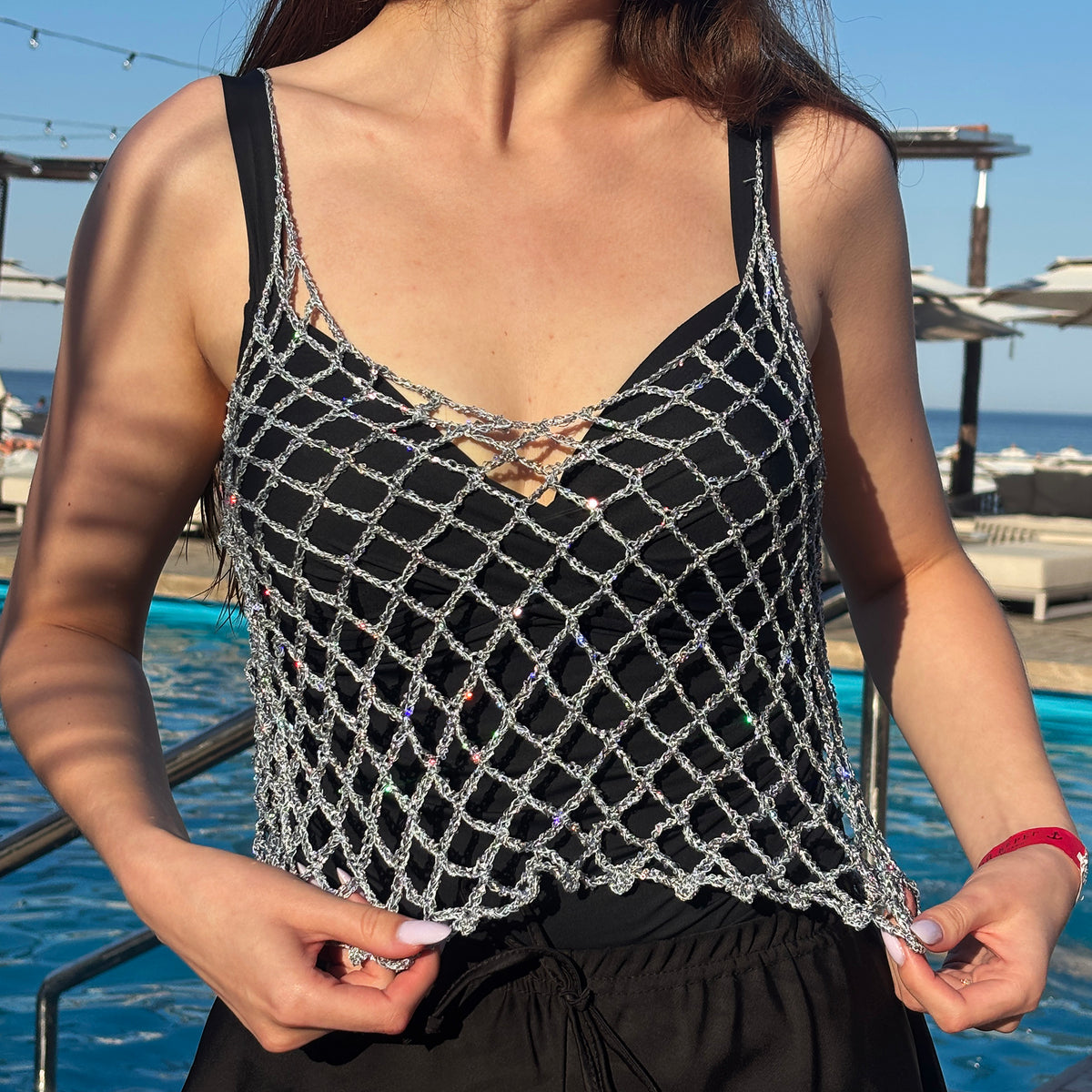 MESH TOP Crochet Pattern (skill level intermediate)
