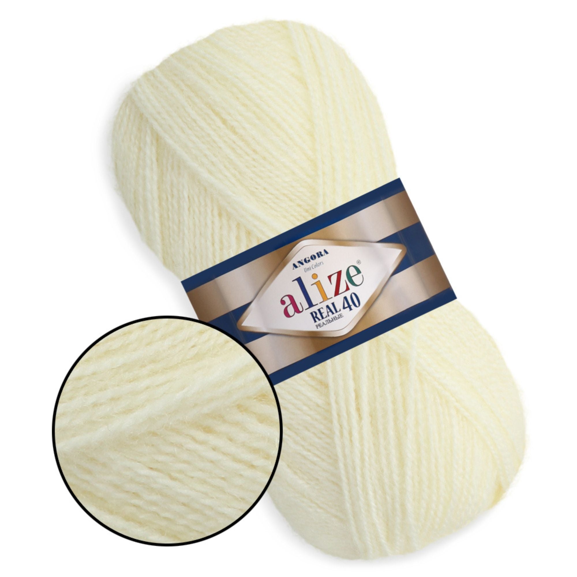 Alize Angora Real 40, 36 colors, 3.5 oz / 525 yds