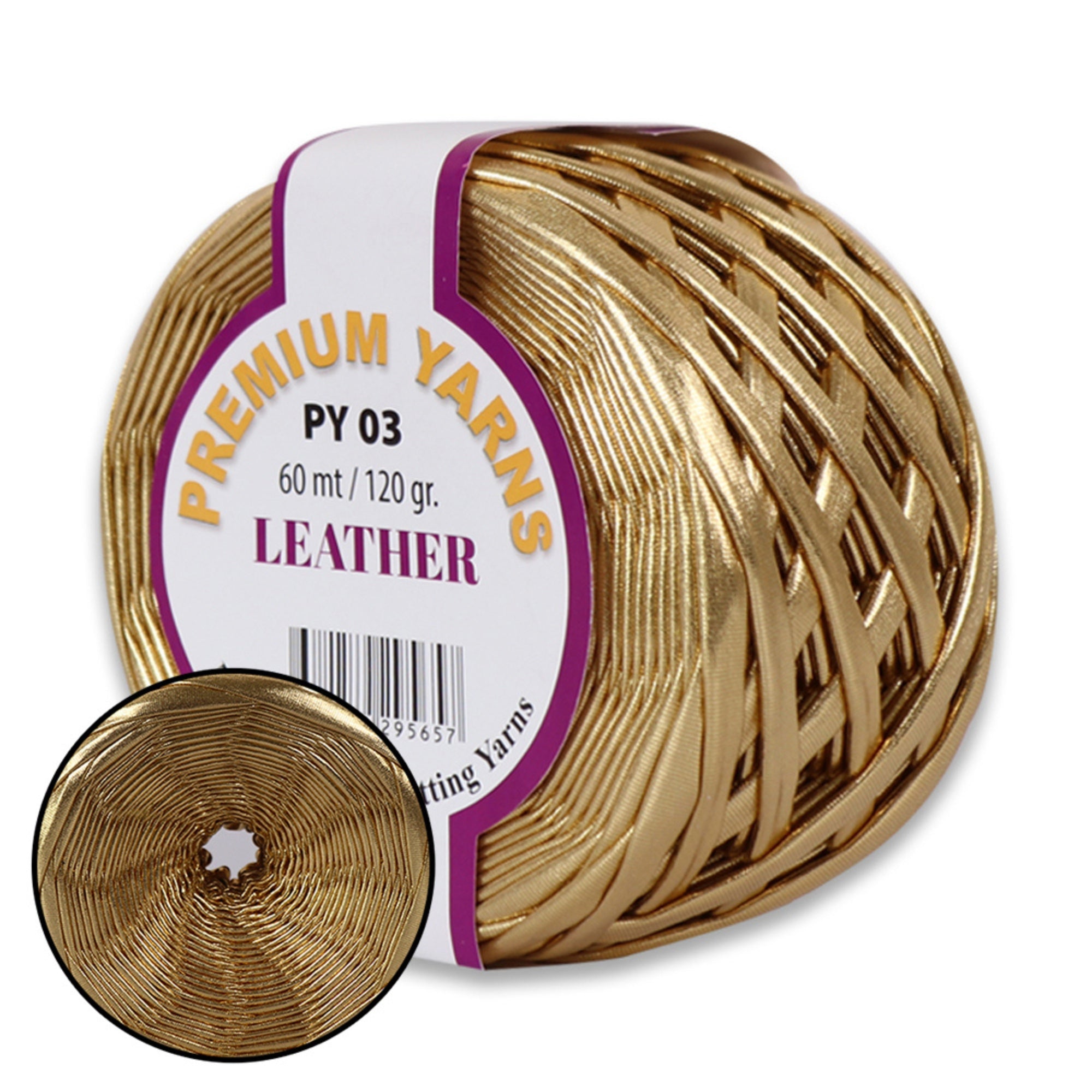 Premium Yarns Leather, 6 colors, 4.23 oz / 65.6 yards