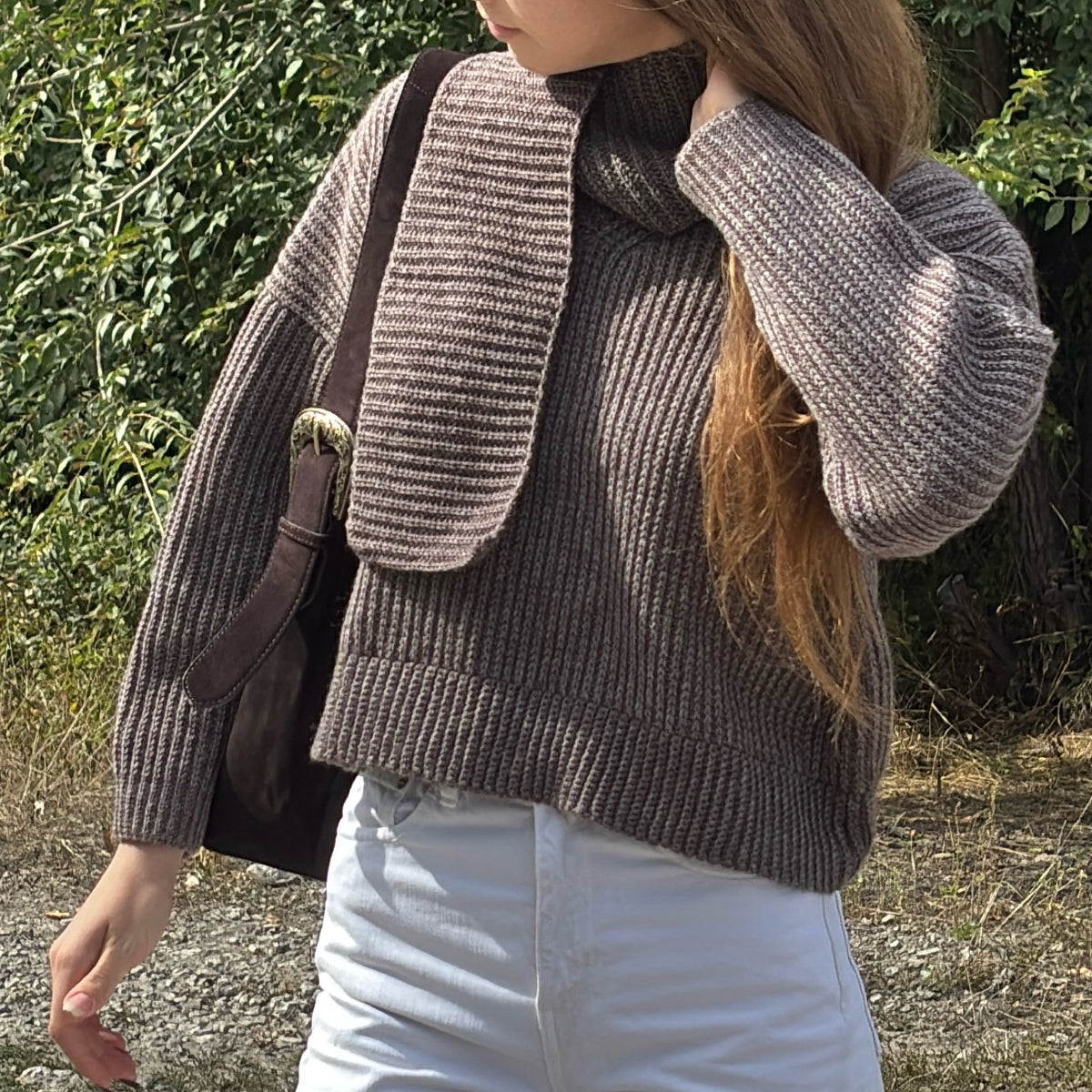 SCARF SWEATER Crochet Pattern (skill level intermediate)