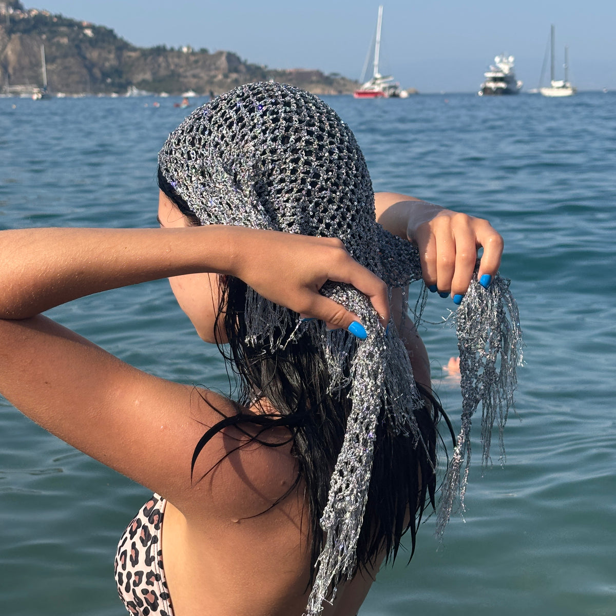 MESH BANDANA Crochet Pattern (skill level beginner)