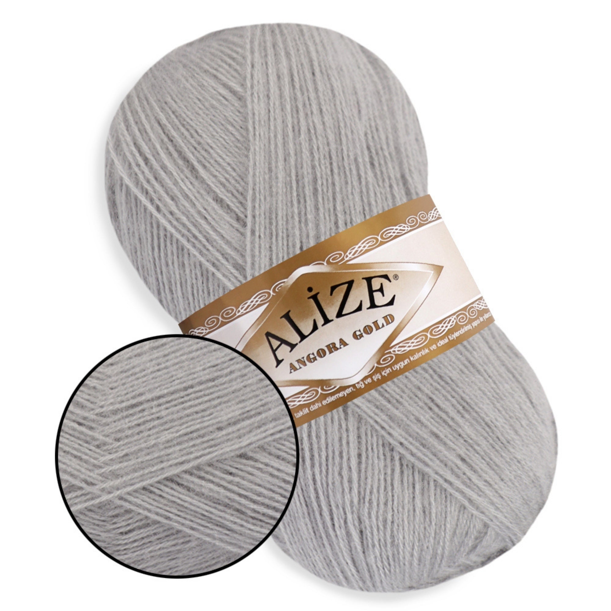 Alize Angora Gold, 56 colors, 3.53 oz / 601 yds