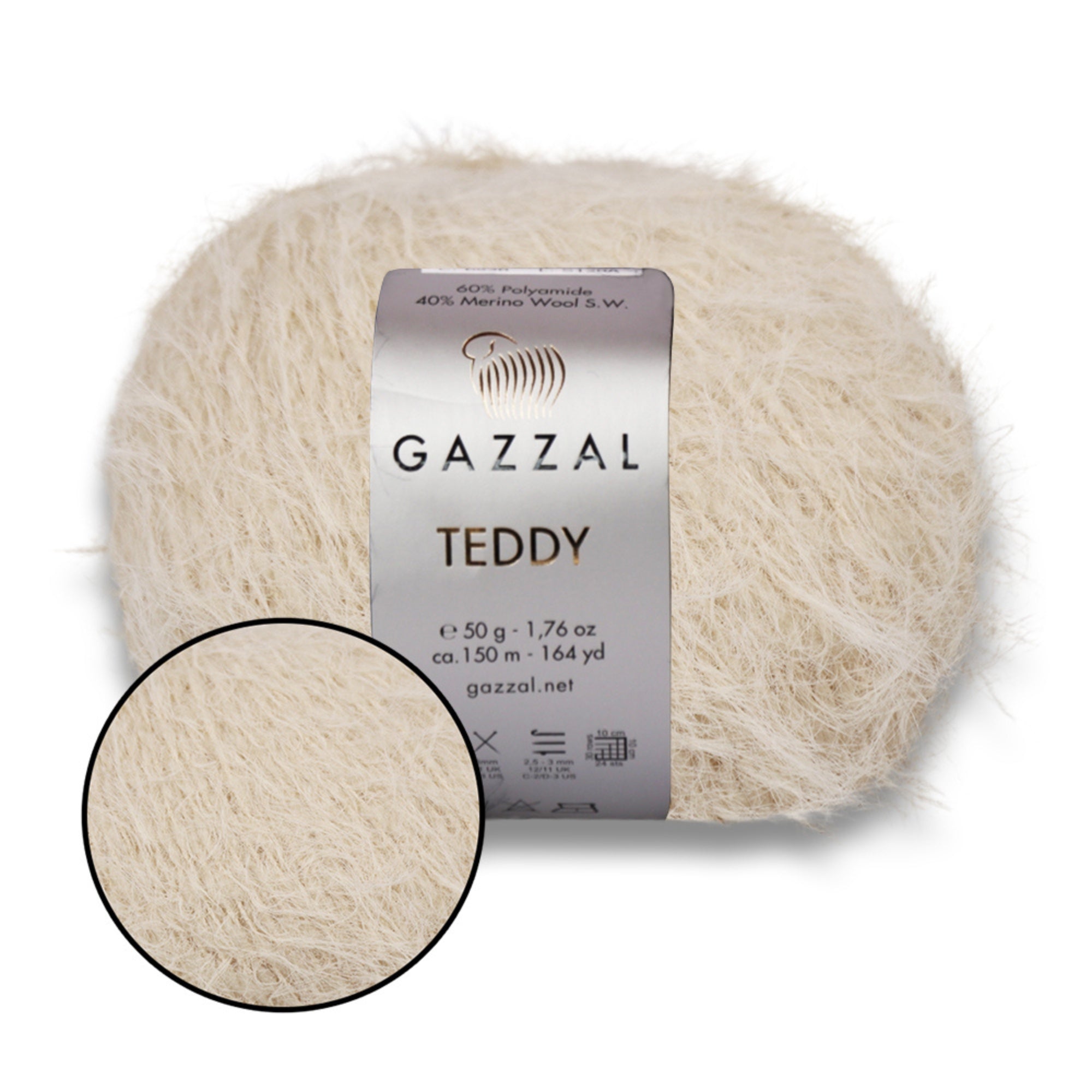 Gazzal Teddy, 26 colors, 1.76 oz / 164 yds