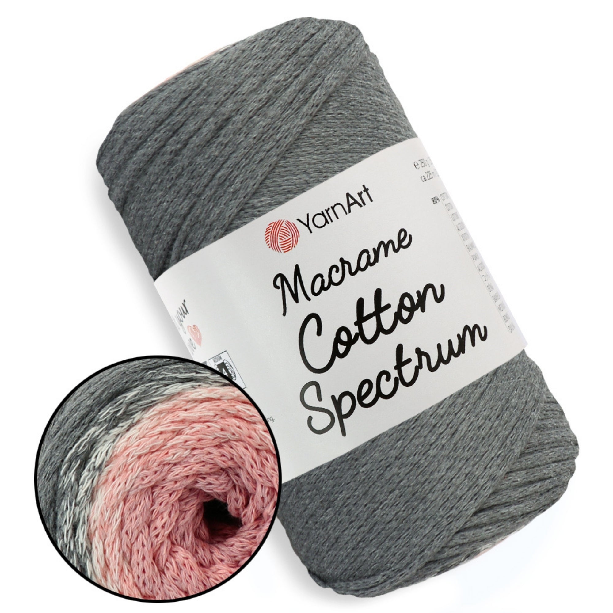 YarnArt Macrame Cotton Spectrum, 18 colors, 8.8 oz / 246 yds