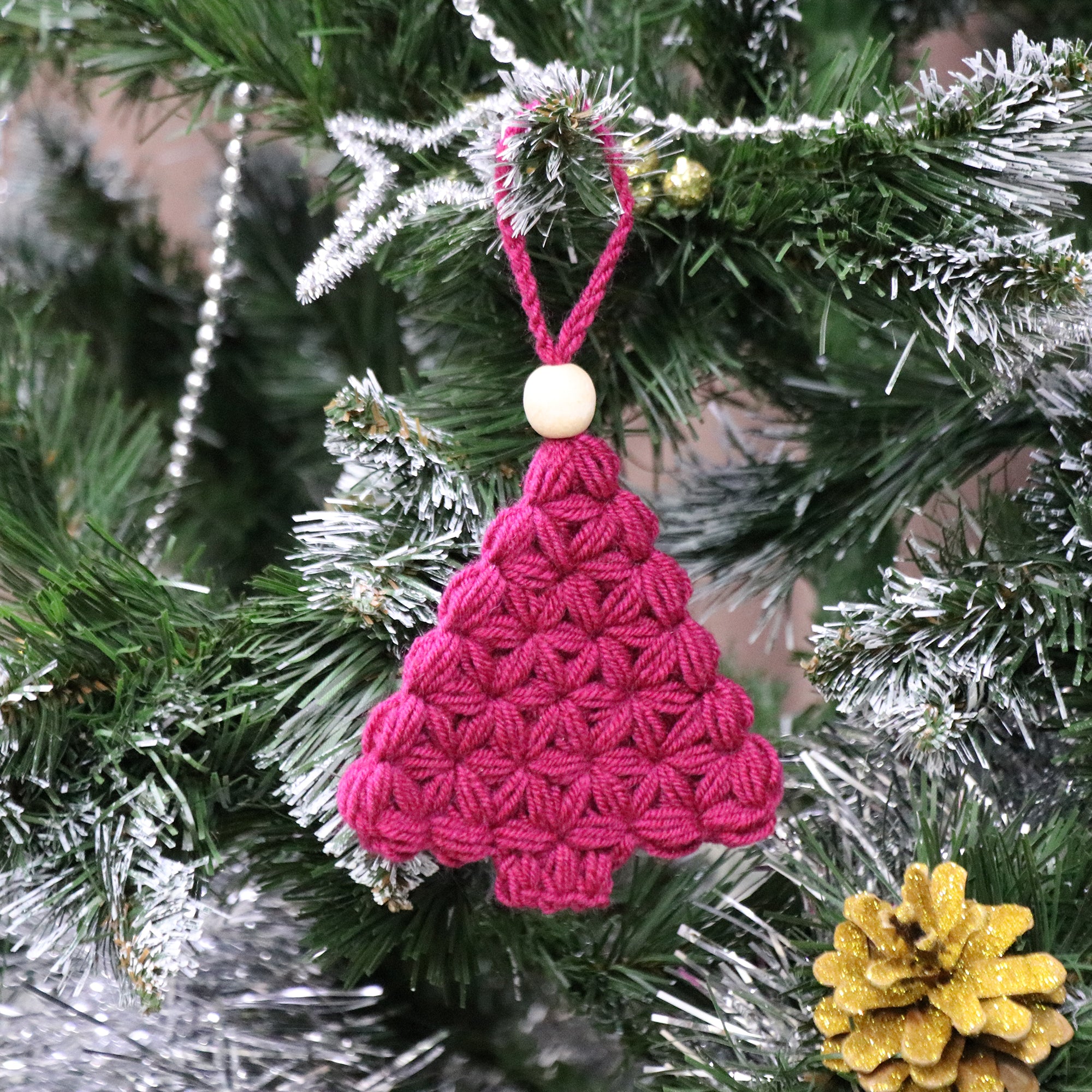 EASY JASMINE STITCH CHRISTMAS TREE Crochet Pattern (skill level Beginner)