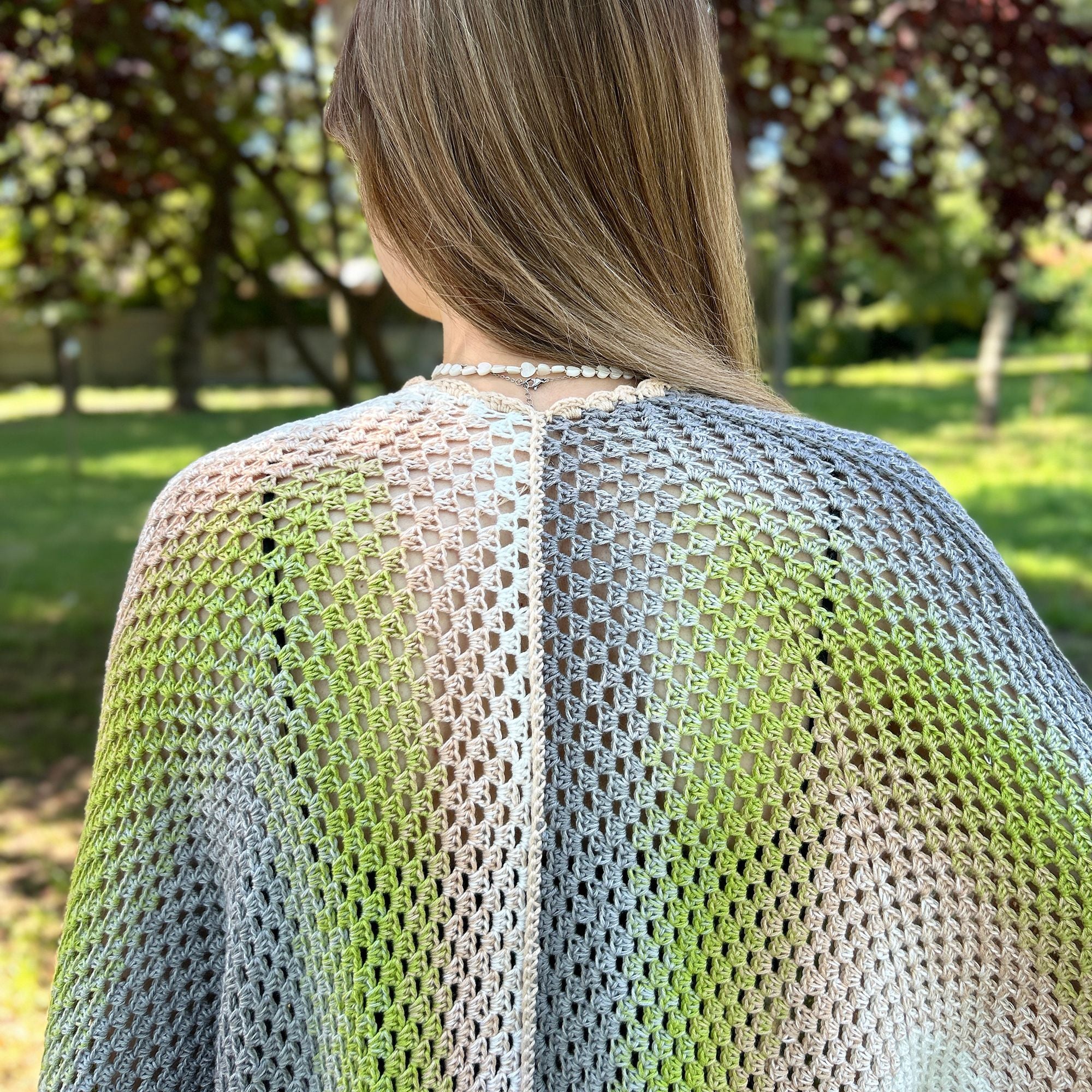 HEXAGON CARDIGAN Crochet Pattern (skill level beginner)