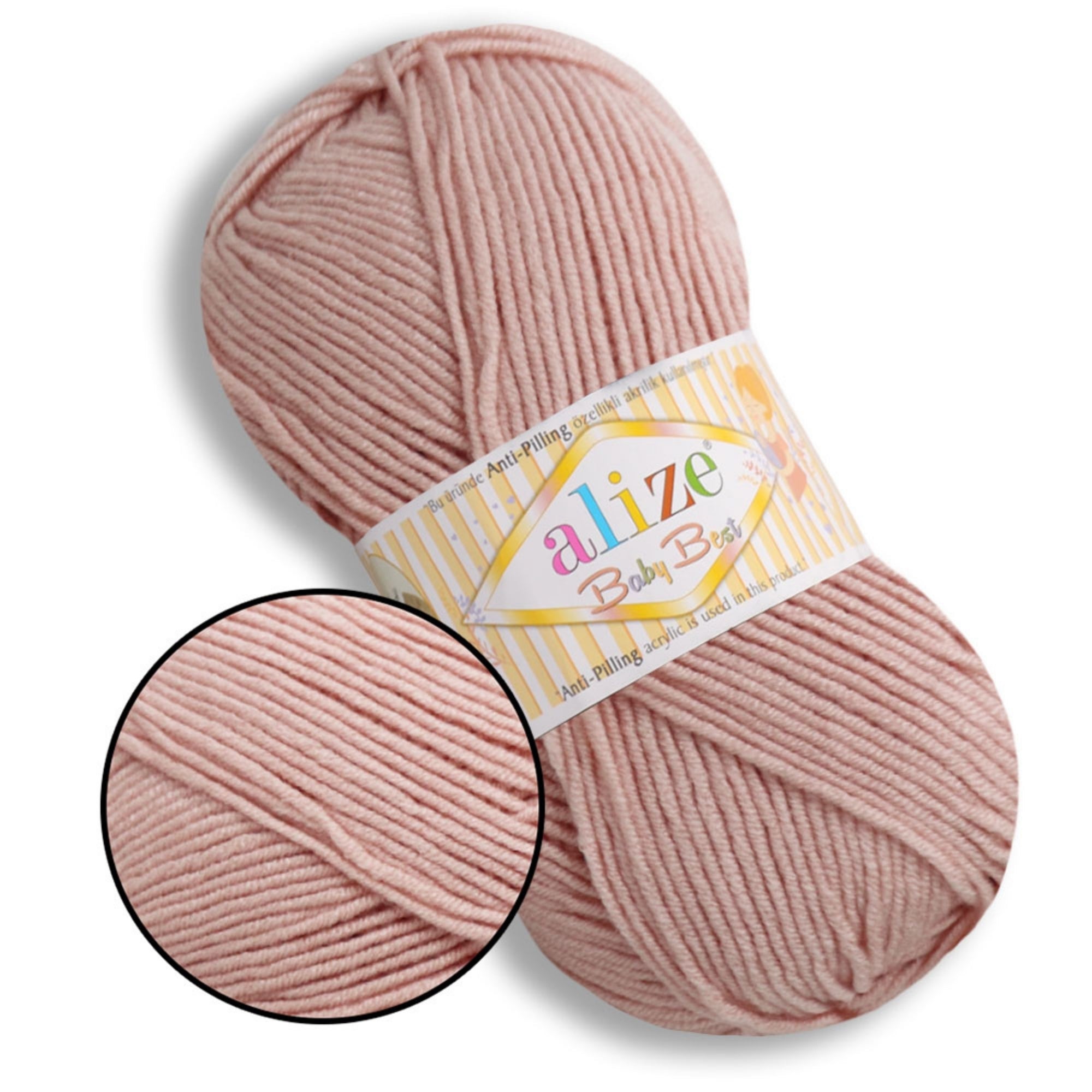 Alize Baby Best, 65 colors, 3.53 oz / 262 yds
