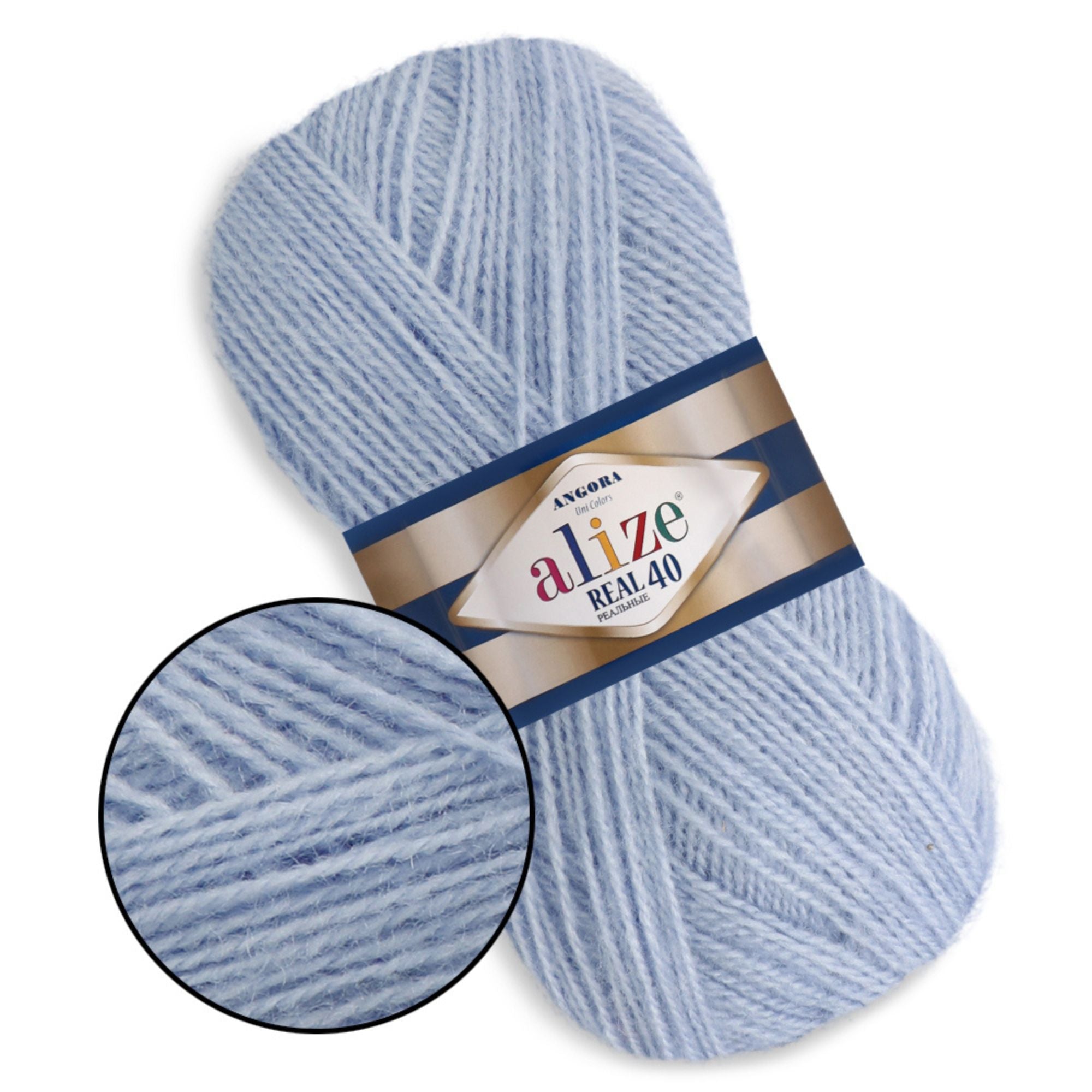 Alize Angora Real 40, 36 colors, 3.5 oz / 525 yds
