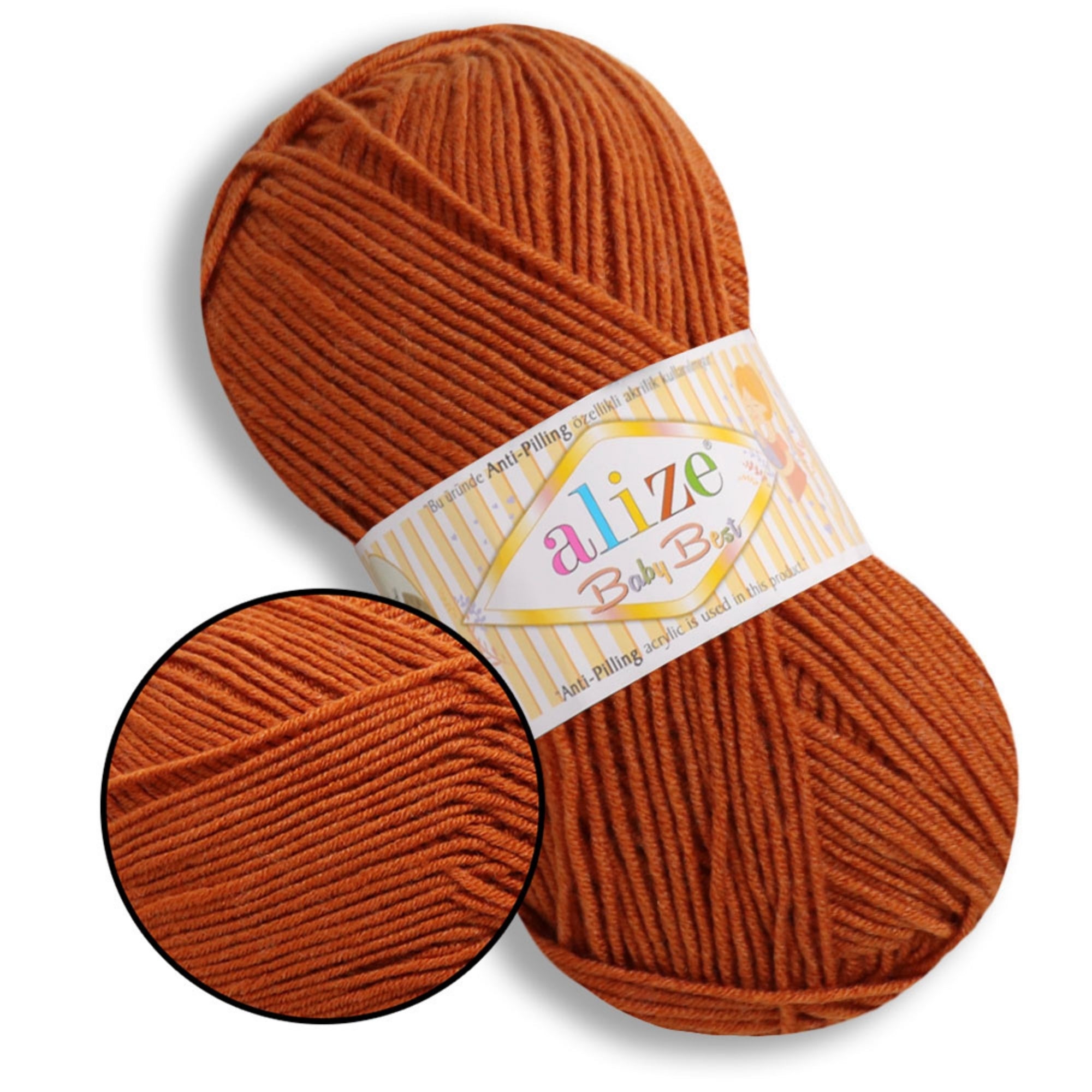 Alize Baby Best, 65 colors, 3.53 oz / 262 yds