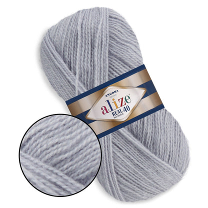 Alize Angora Real 40, 36 colors, 3.5 oz / 525 yds