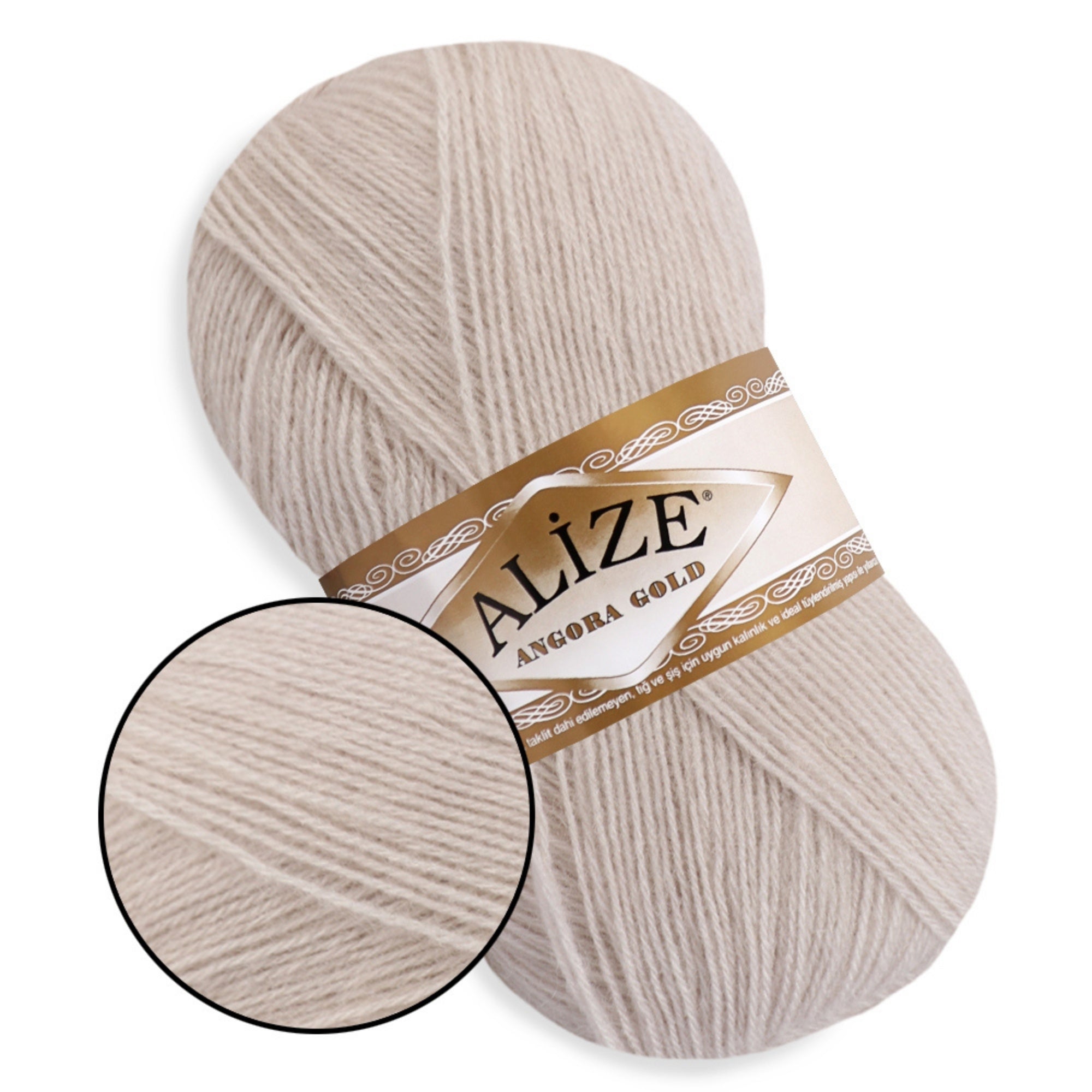 Alize Angora Gold, 56 colors, 3.53 oz / 601 yds