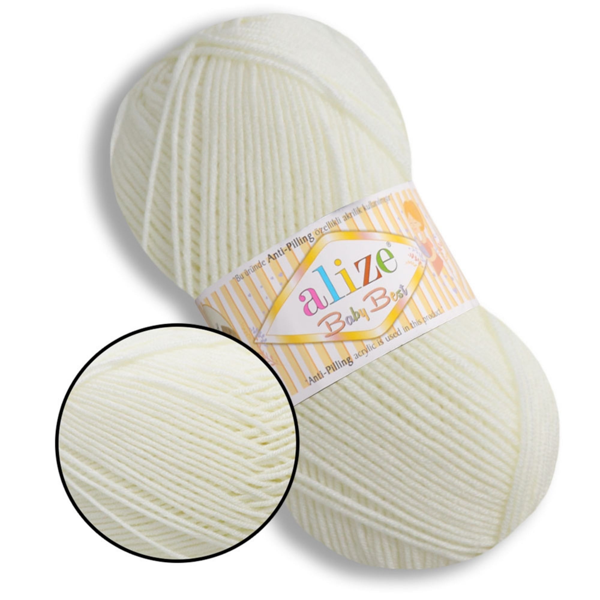Alize Baby Best, 65 colors, 3.53 oz / 262 yds