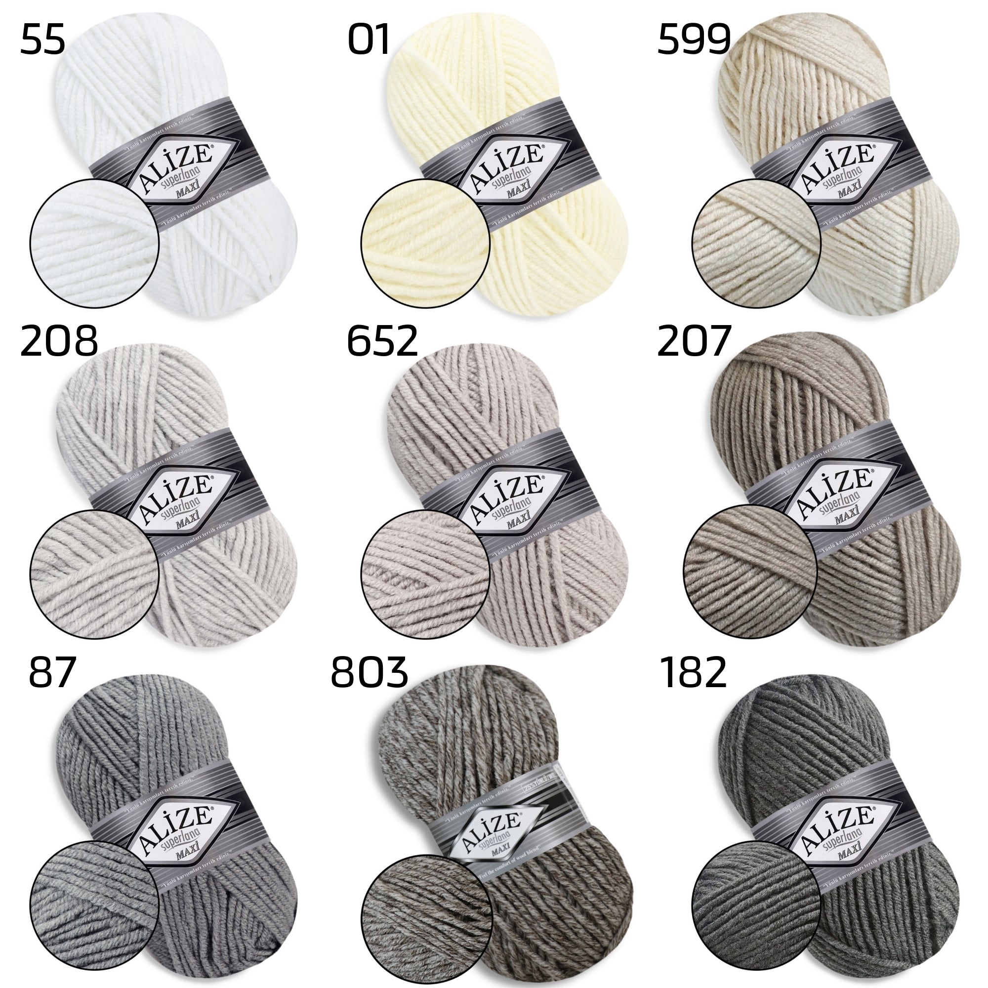 Alize Super Lana Maxi, 3.53 oz / 109 yds