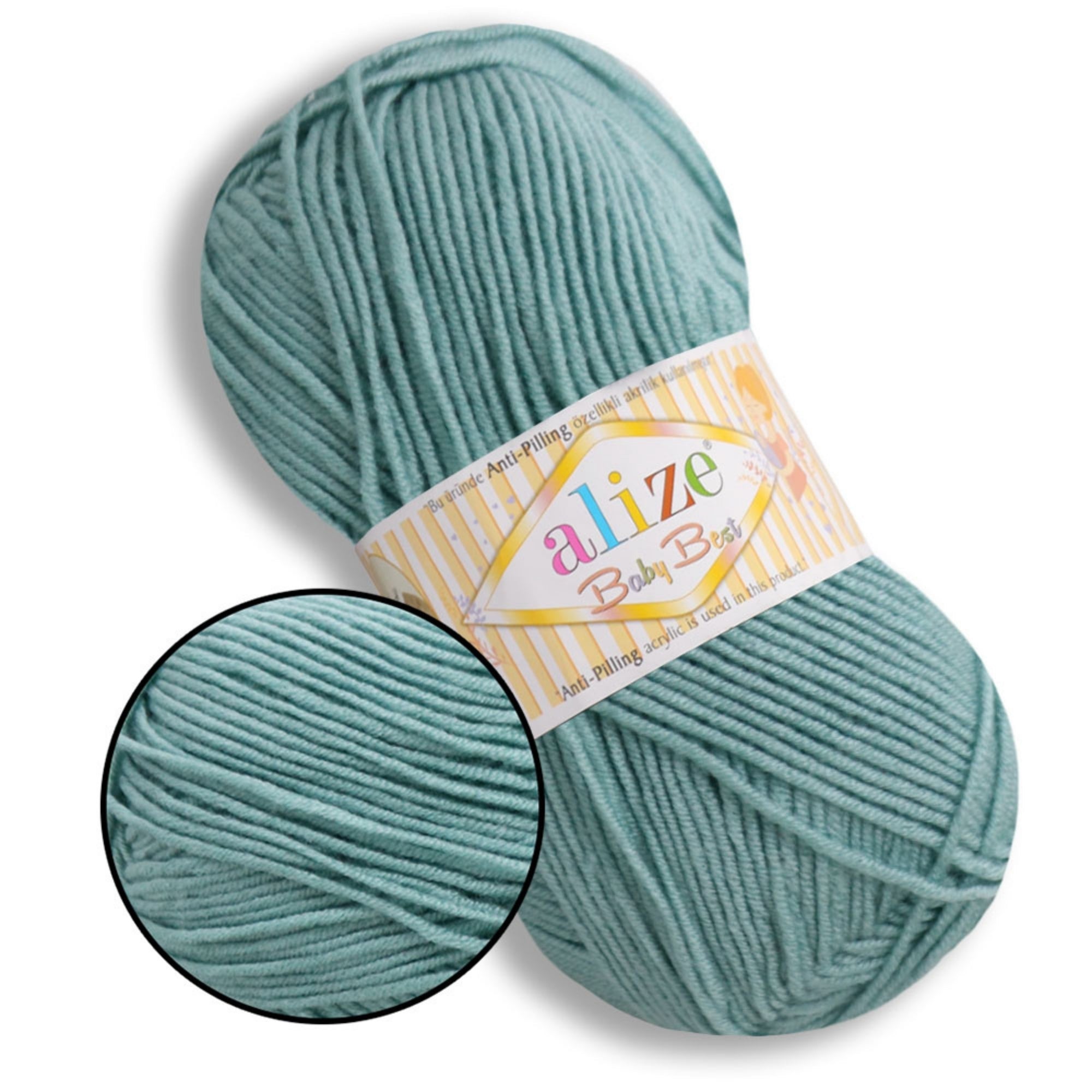 Alize Baby Best, 65 colors, 3.53 oz / 262 yds