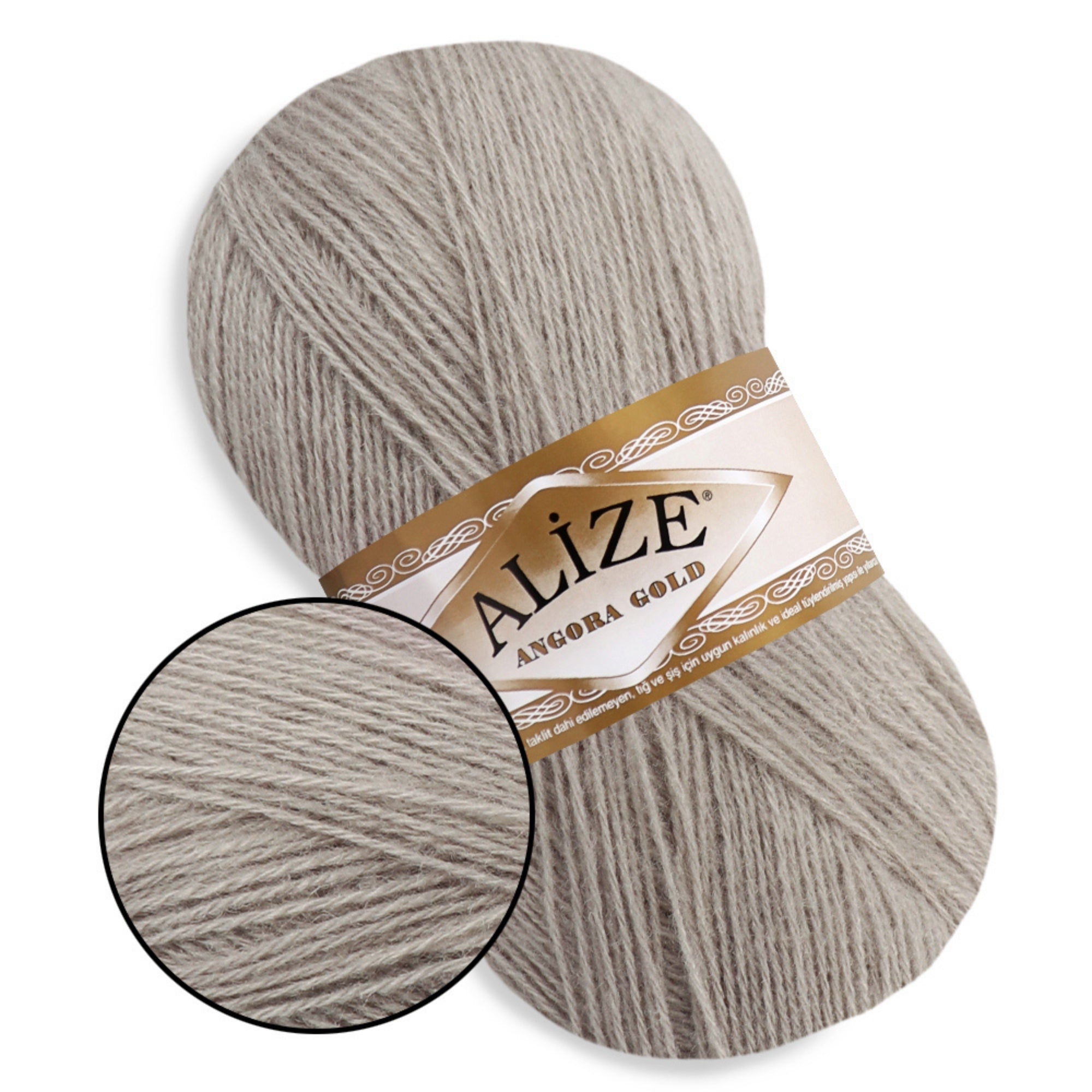 Alize Angora Gold, 56 colors, 3.53 oz / 601 yds