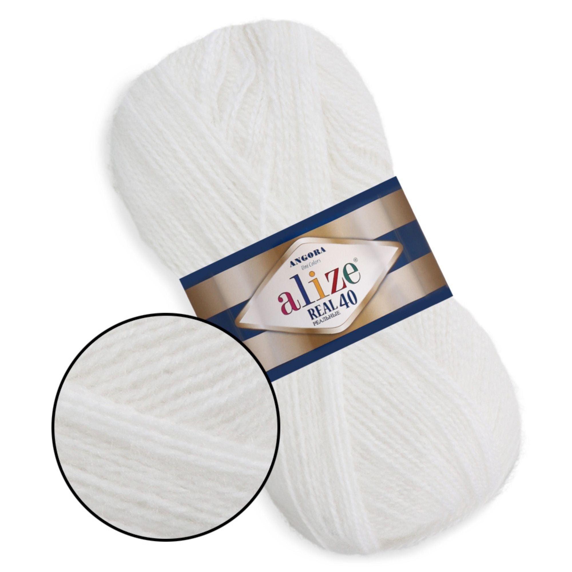 Alize Angora Real 40, 36 colors, 3.5 oz / 525 yds