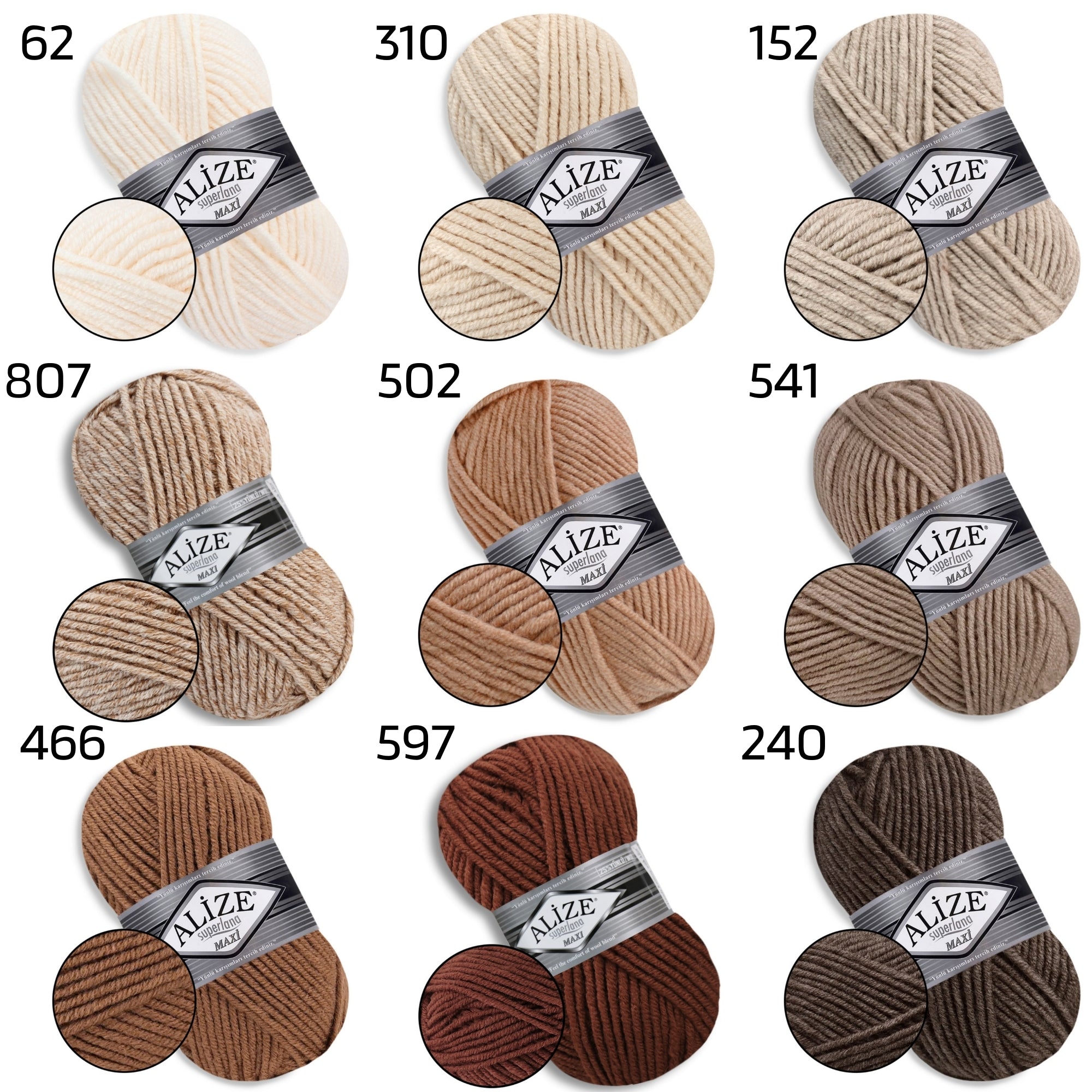 Alize Super Lana Maxi, 3.53 oz / 109 yds