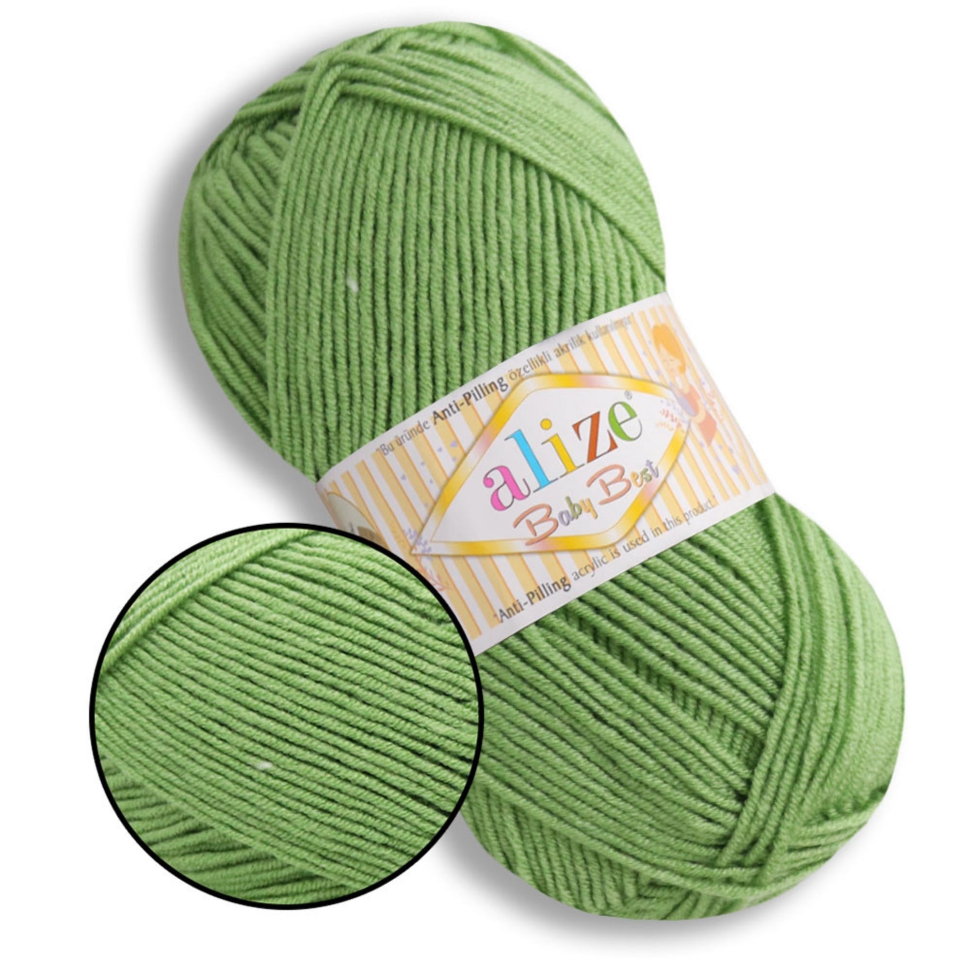 Alize Baby Best, 65 colors, 3.53 oz / 262 yds