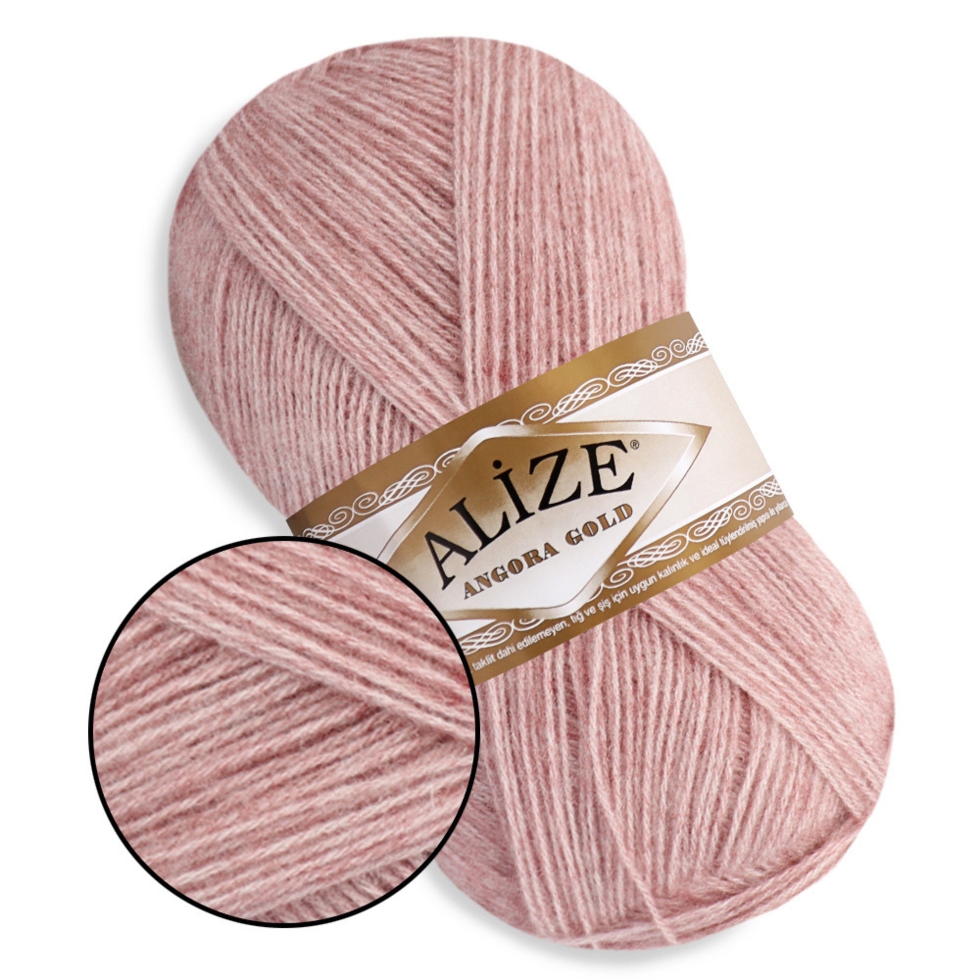 Alize Angora Gold, 56 colors, 3.53 oz / 601 yds