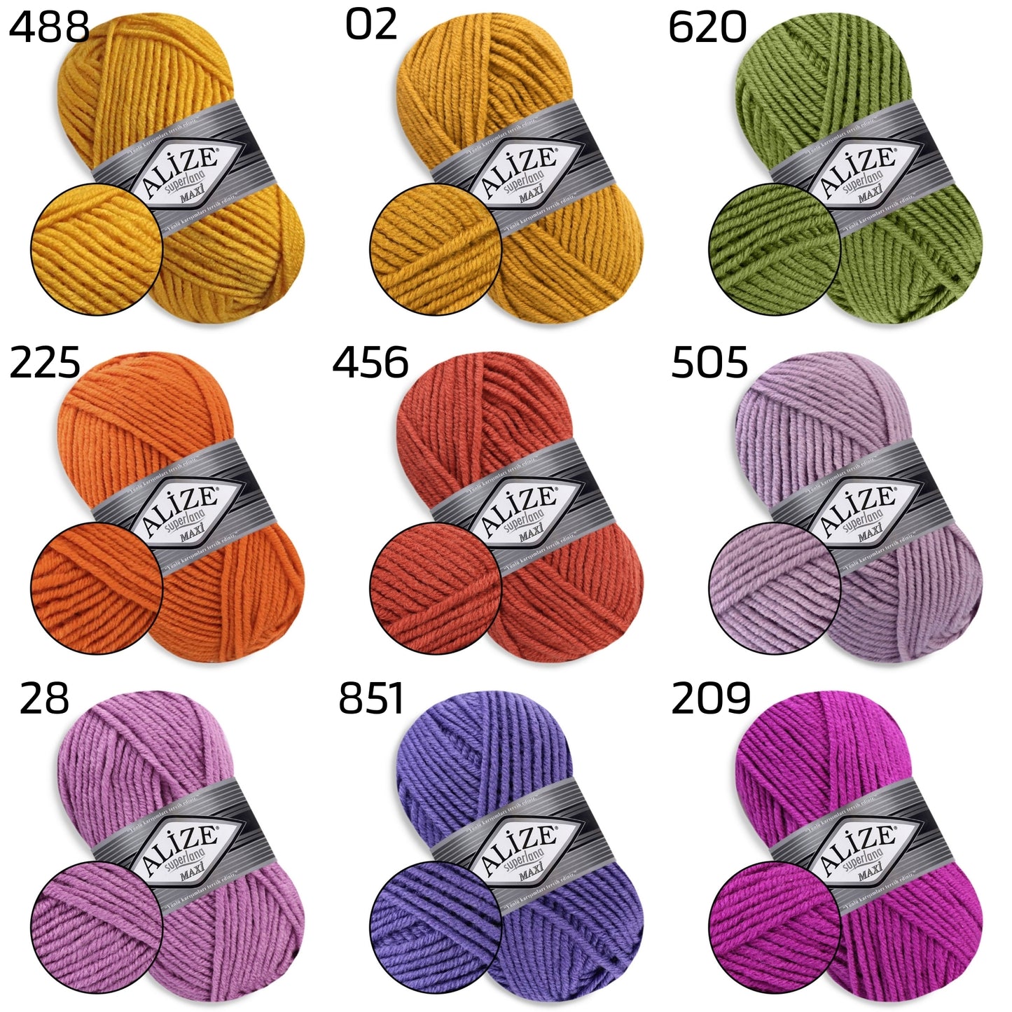 Alize Super Lana Maxi, 3.53 oz / 109 yds