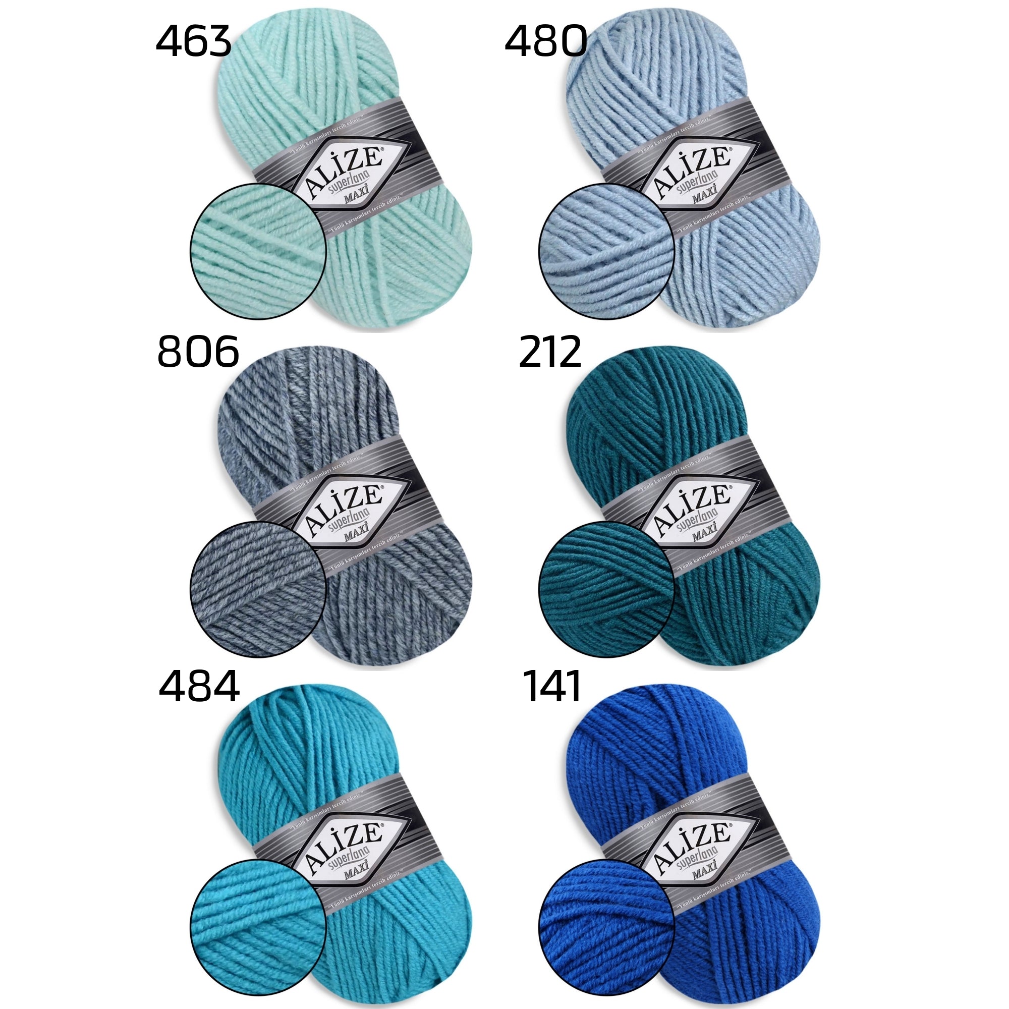 Alize Super Lana Maxi, 3.53 oz / 109 yds