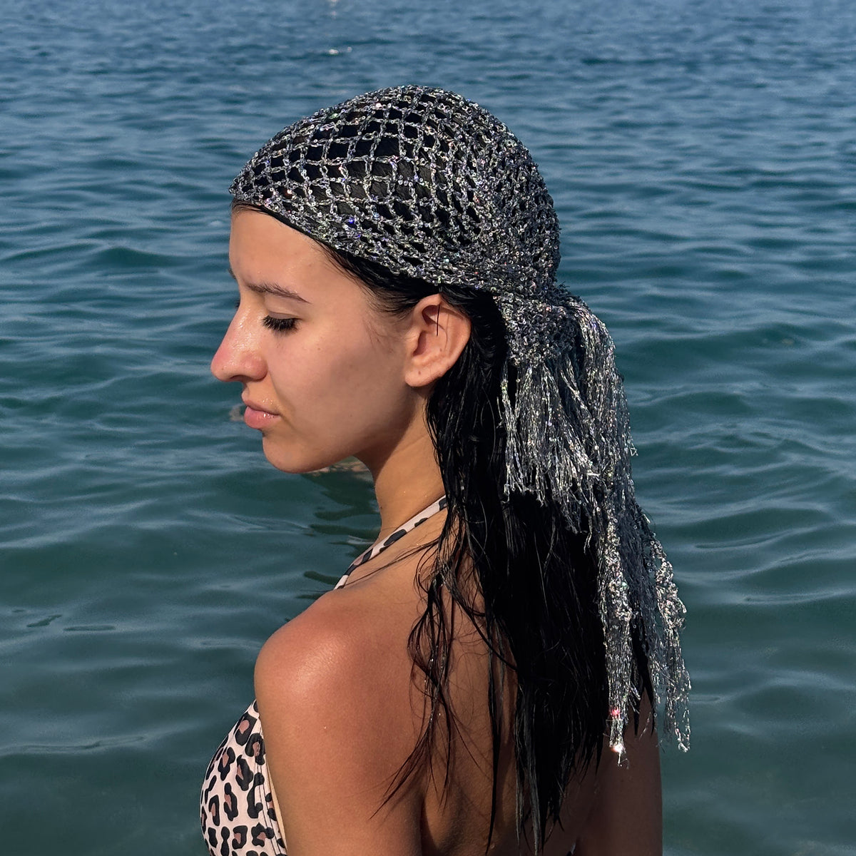 MESH BANDANA Crochet Pattern (skill level beginner)