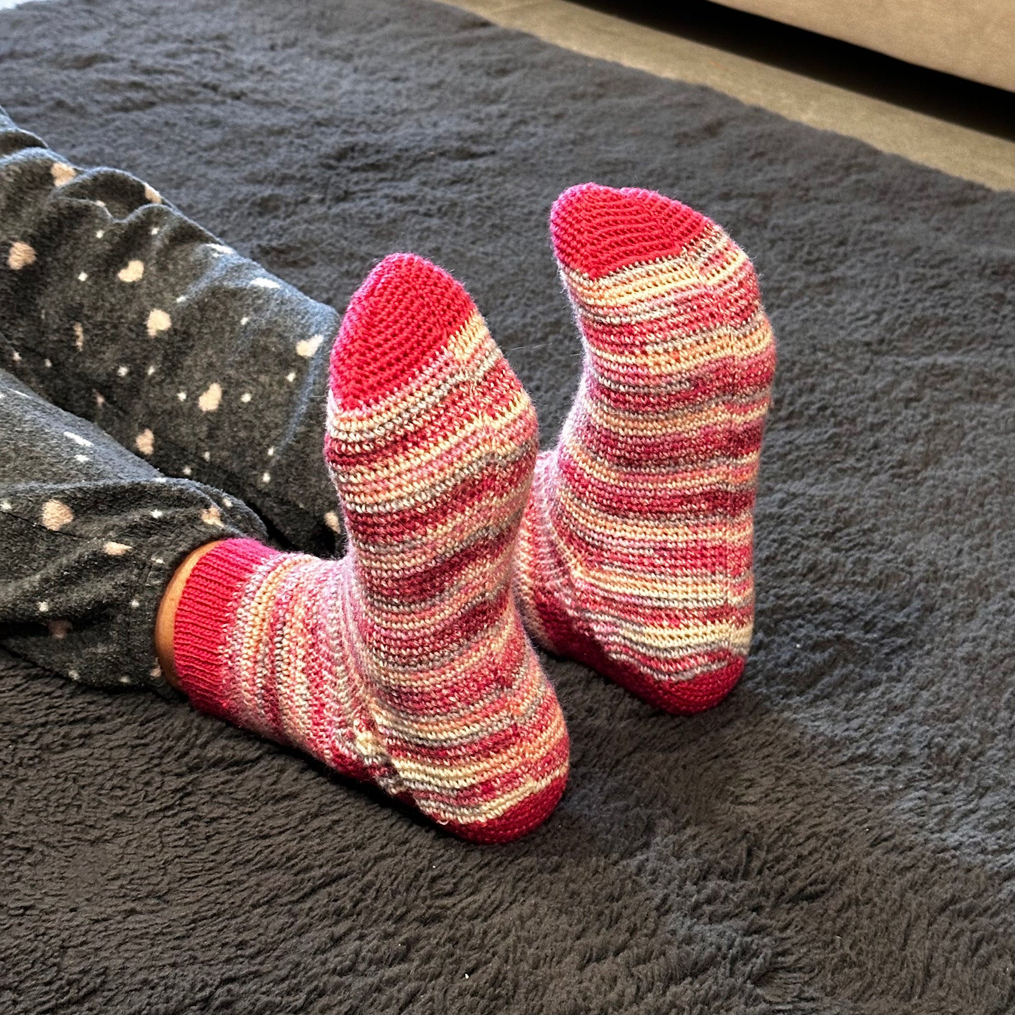 CROCHET SOCKS Crochet Pattern (skill level beginner)