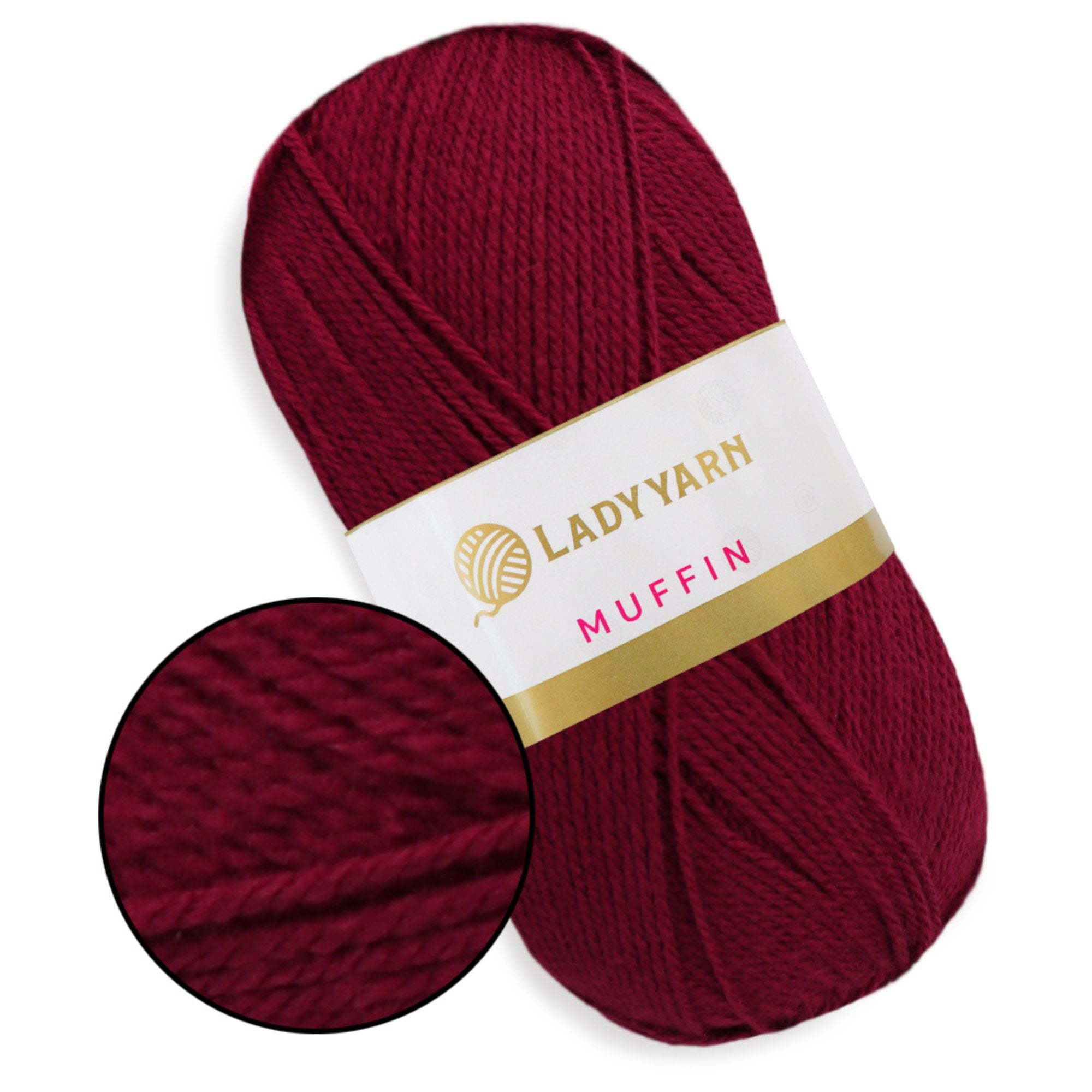 Lady Yarn Muffin, 36 colors, 3.5 oz / 525 yds