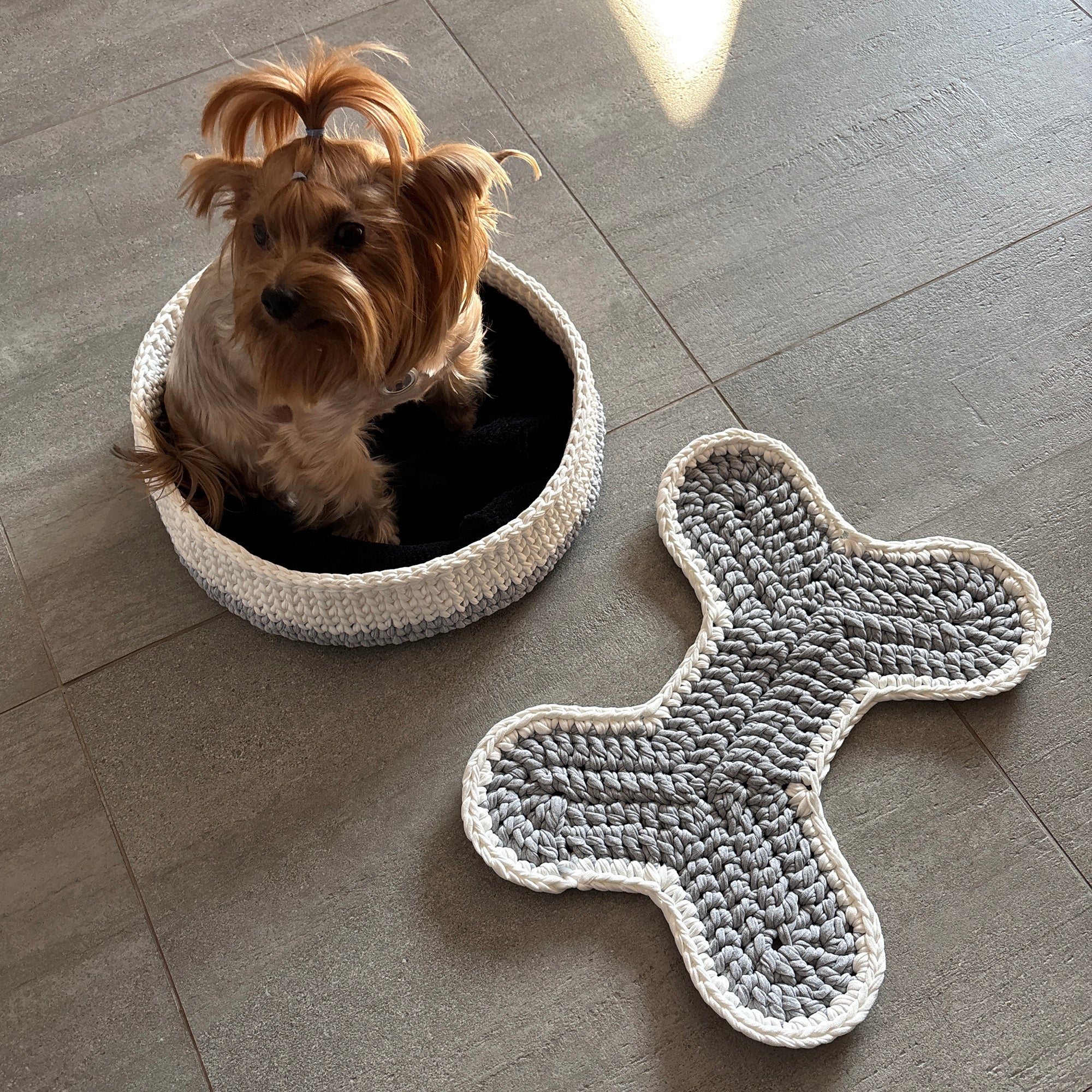 DOG BED & MAT CACTIS CAT HAT Crochet Pattern (skill level Beginner)