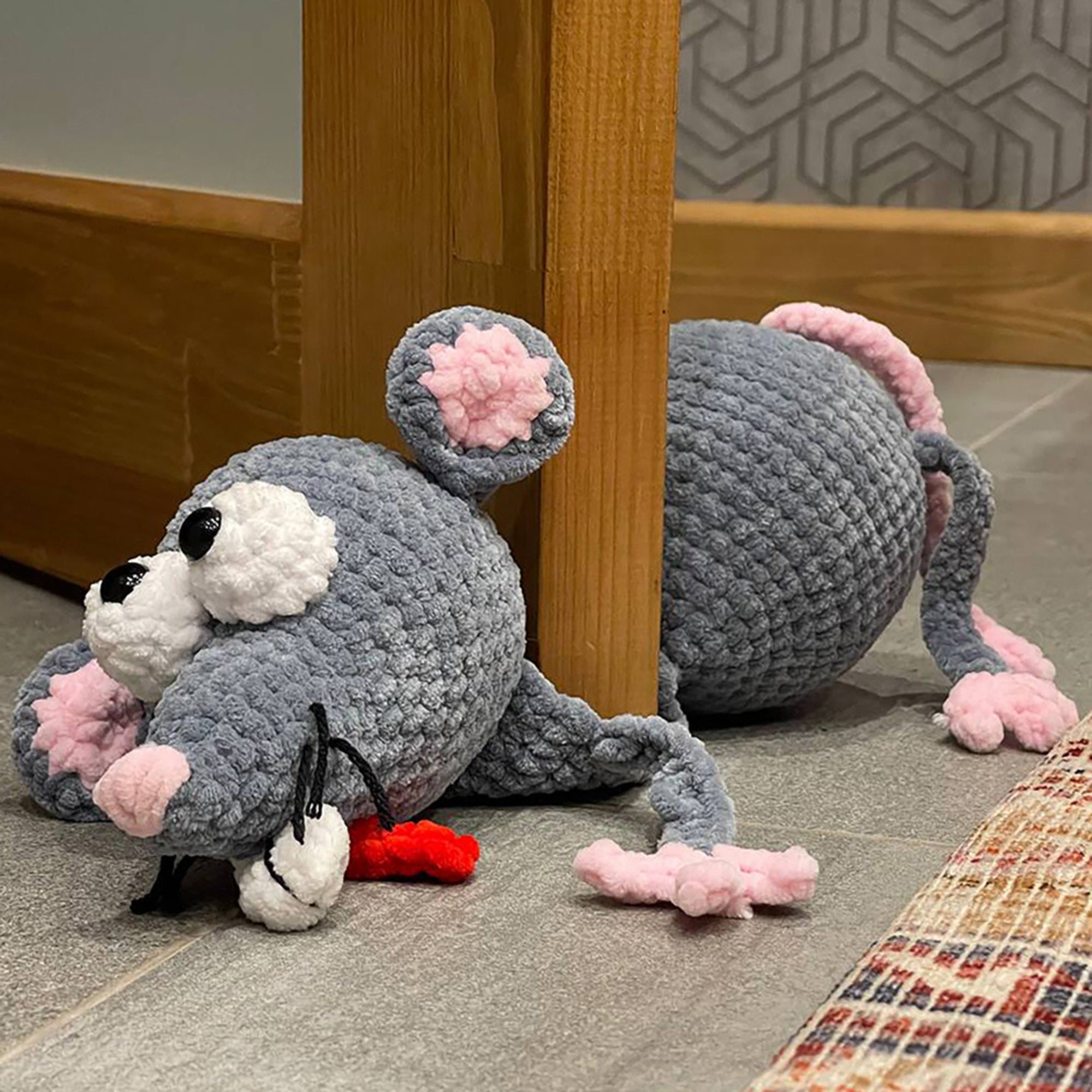 Rat Door Stopper Crochet Kit (skill level Beginner)