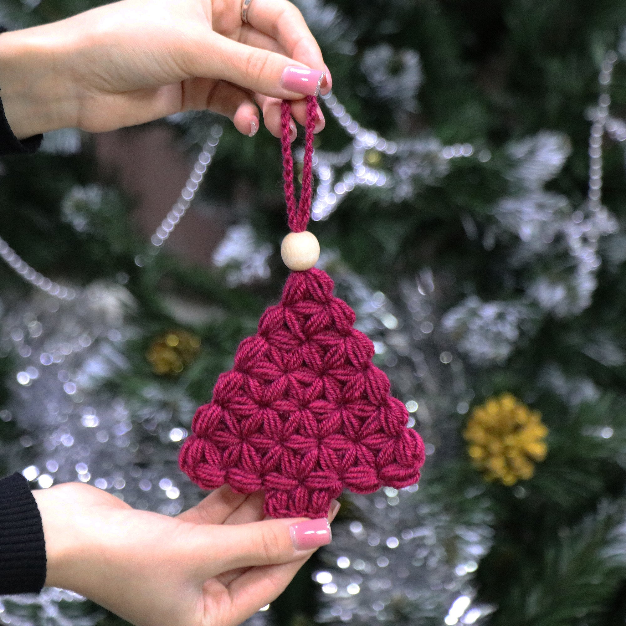 EASY JASMINE STITCH CHRISTMAS TREE Crochet Pattern (skill level Beginner)