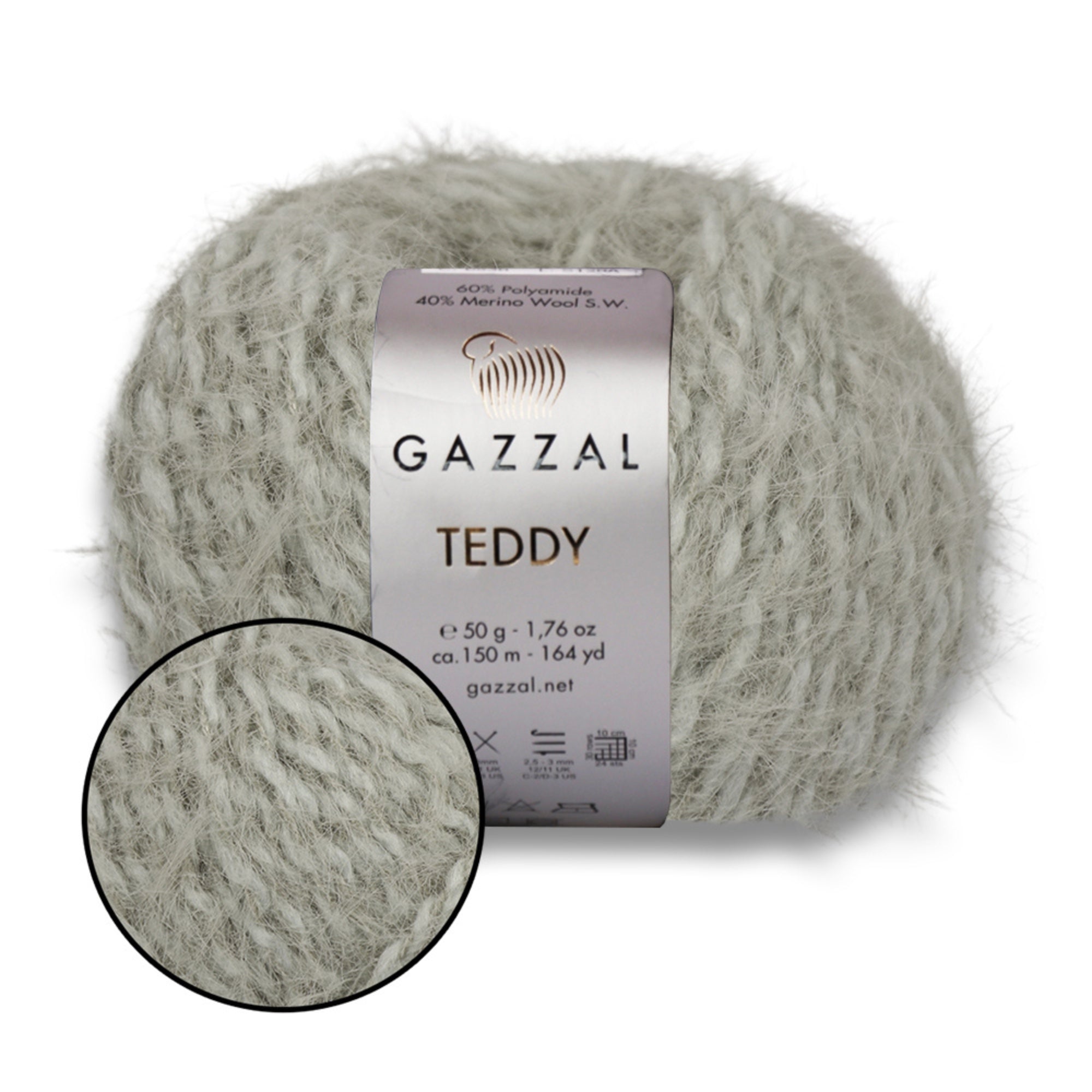 Gazzal Teddy, 26 colors, 1.76 oz / 164 yds
