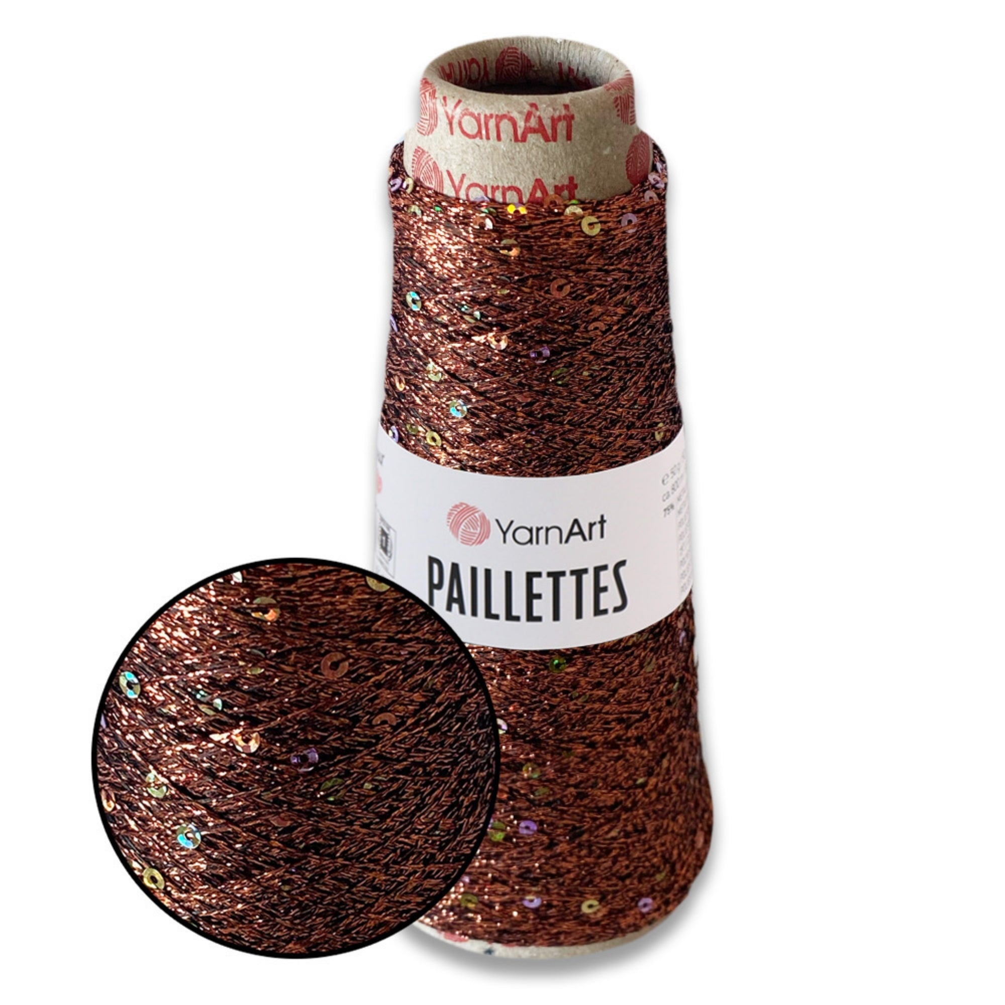 YarnArt Paillettes, 10 colors, 1.76 oz / 207 yds