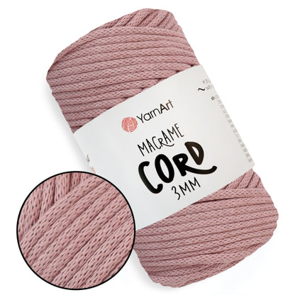 YarnArt Macrame Cord 3 mm, 22 colors, 8.8 oz / 109 yds