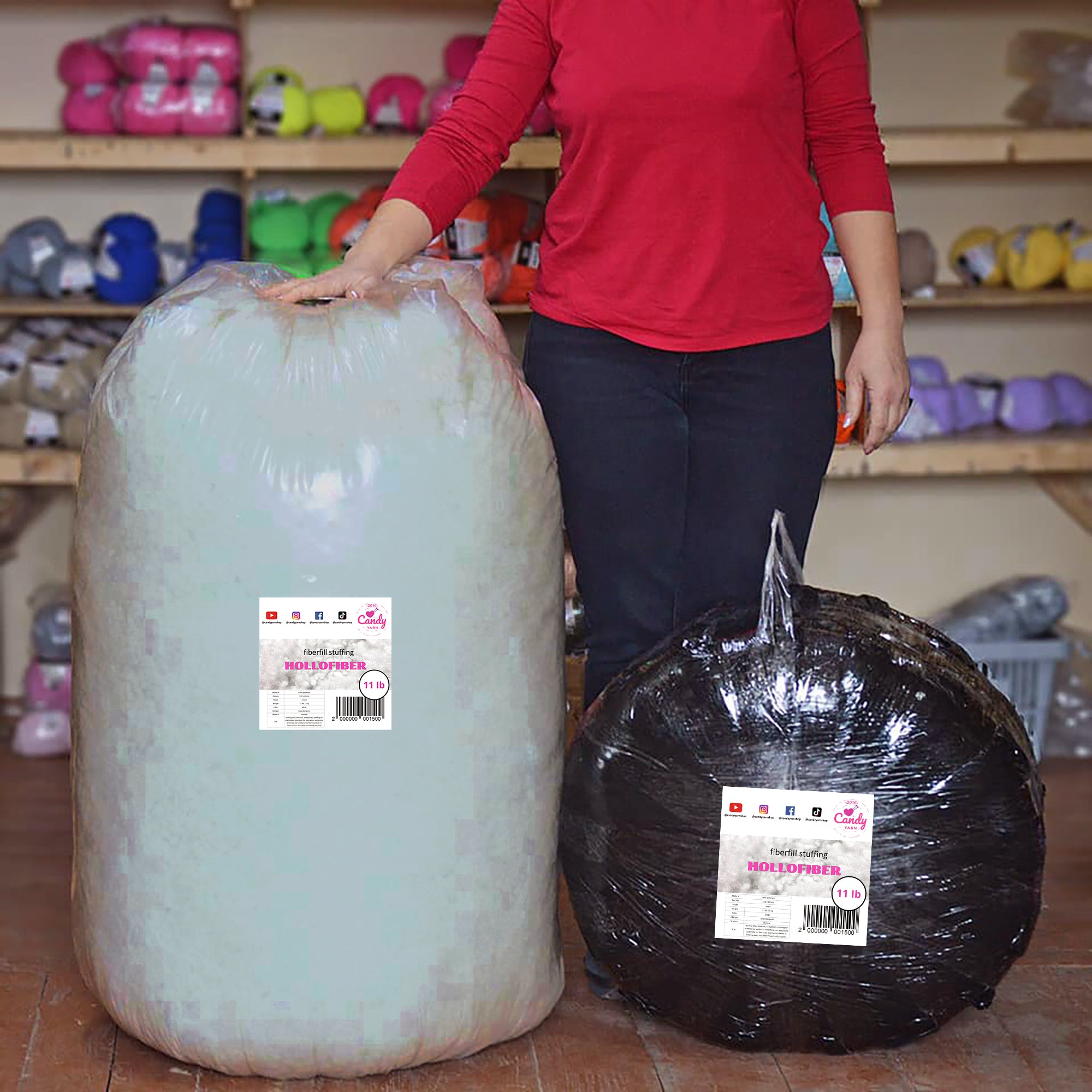 Premium Hypoallergenic Hollofiber Stuffing - 100g to 5kg (3.5oz to 11lbs)