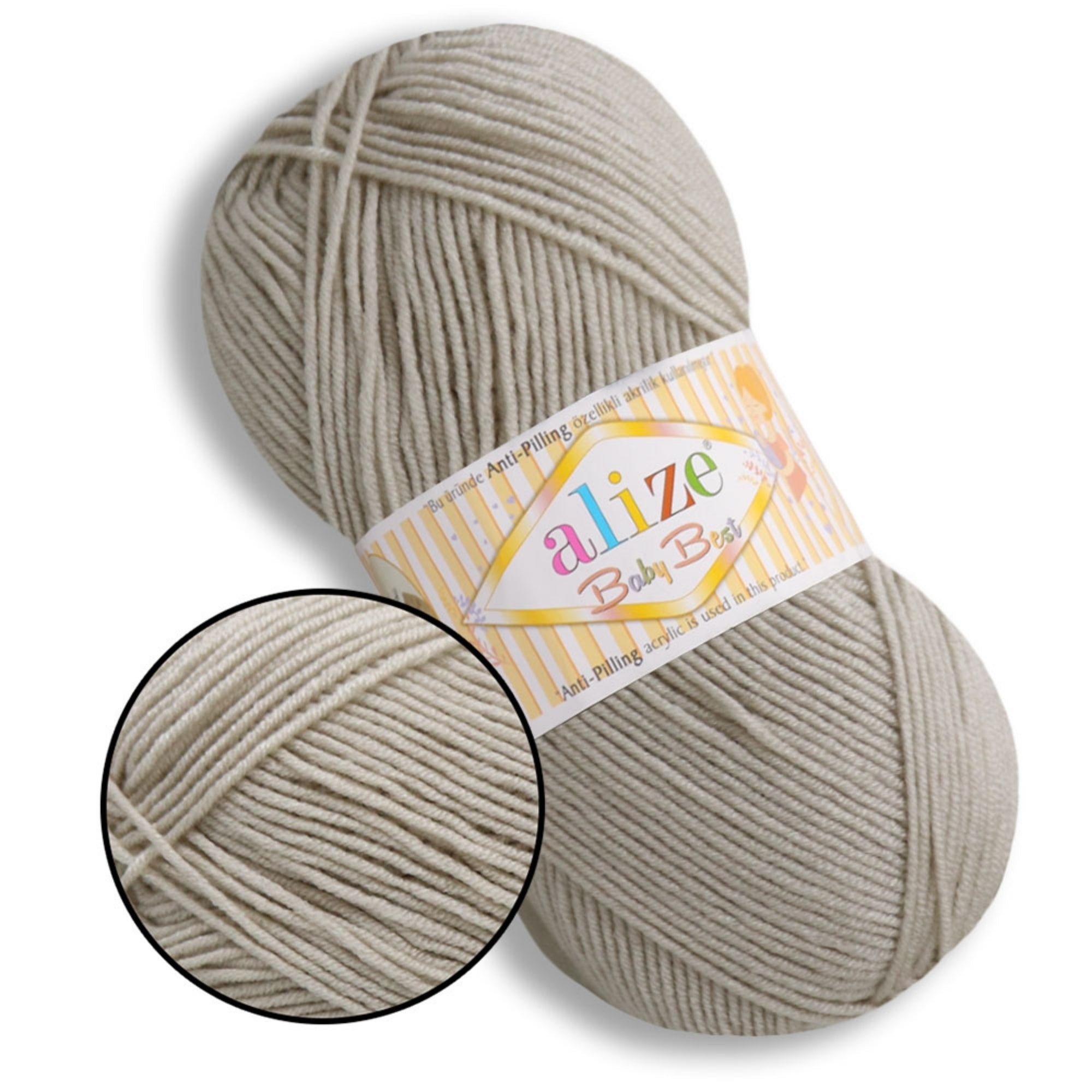 Alize Baby Best, 65 colors, 3.53 oz / 262 yds