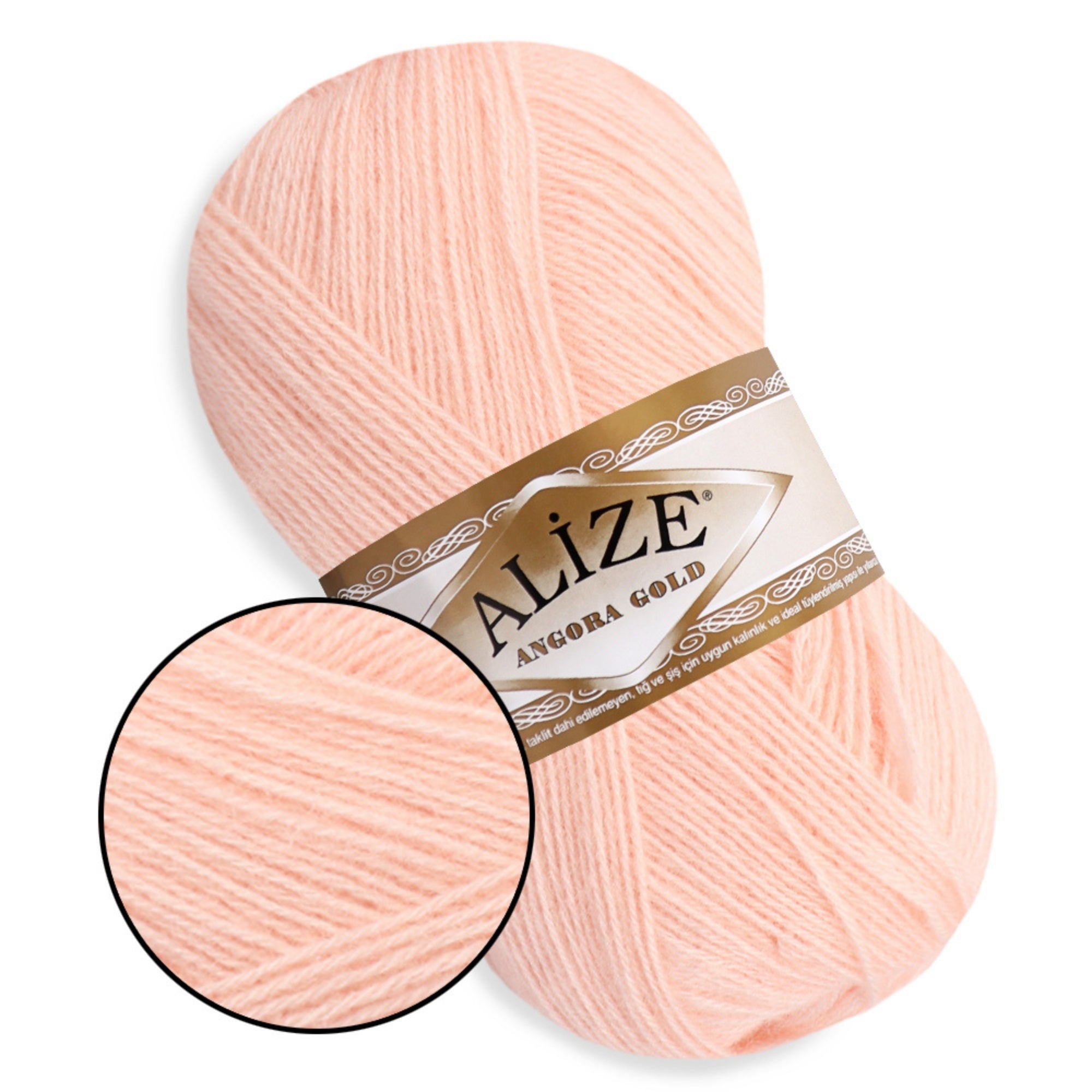Alize Angora Gold, 56 colors, 3.53 oz / 601 yds