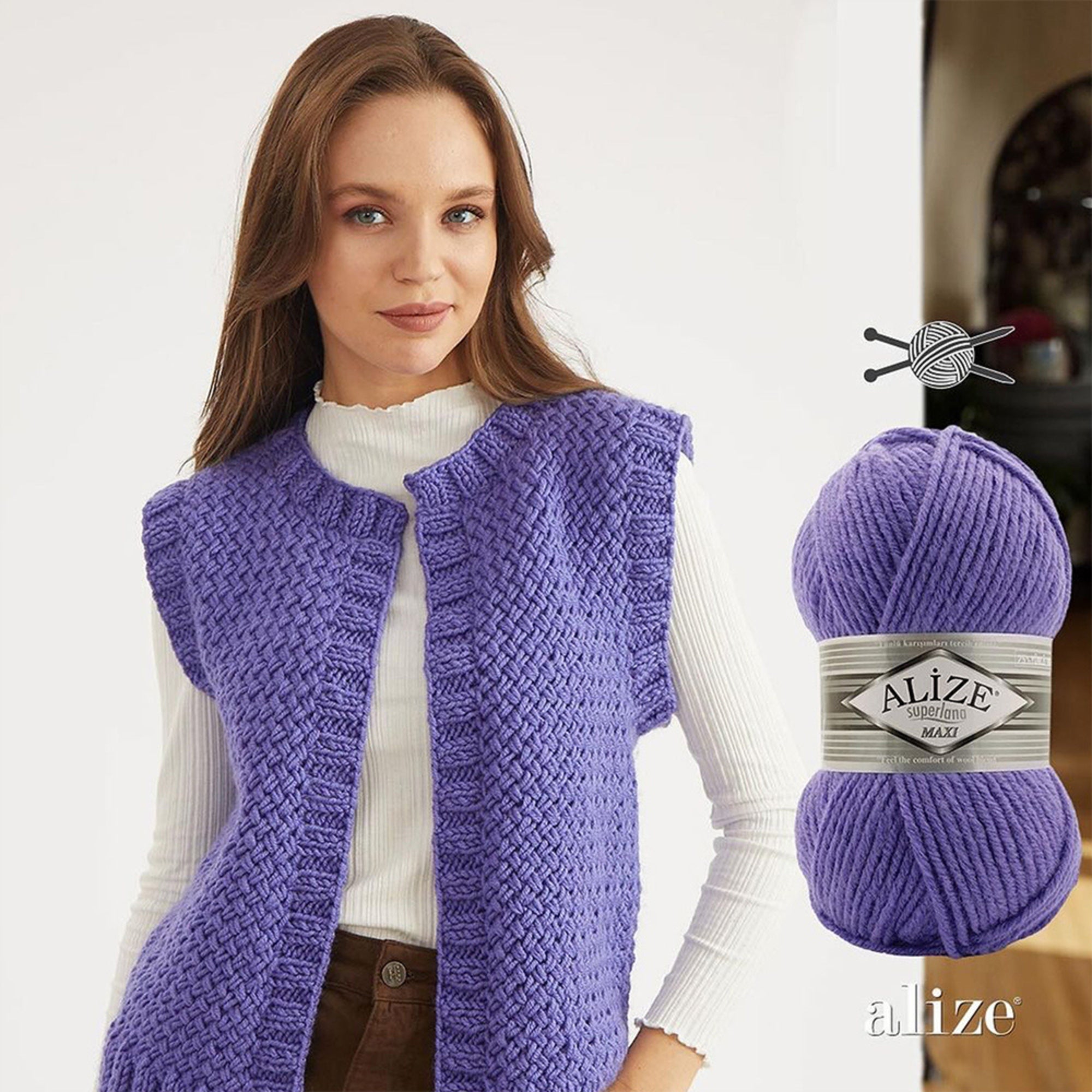 Alize Super Lana Maxi, 3.53 oz / 109 yds