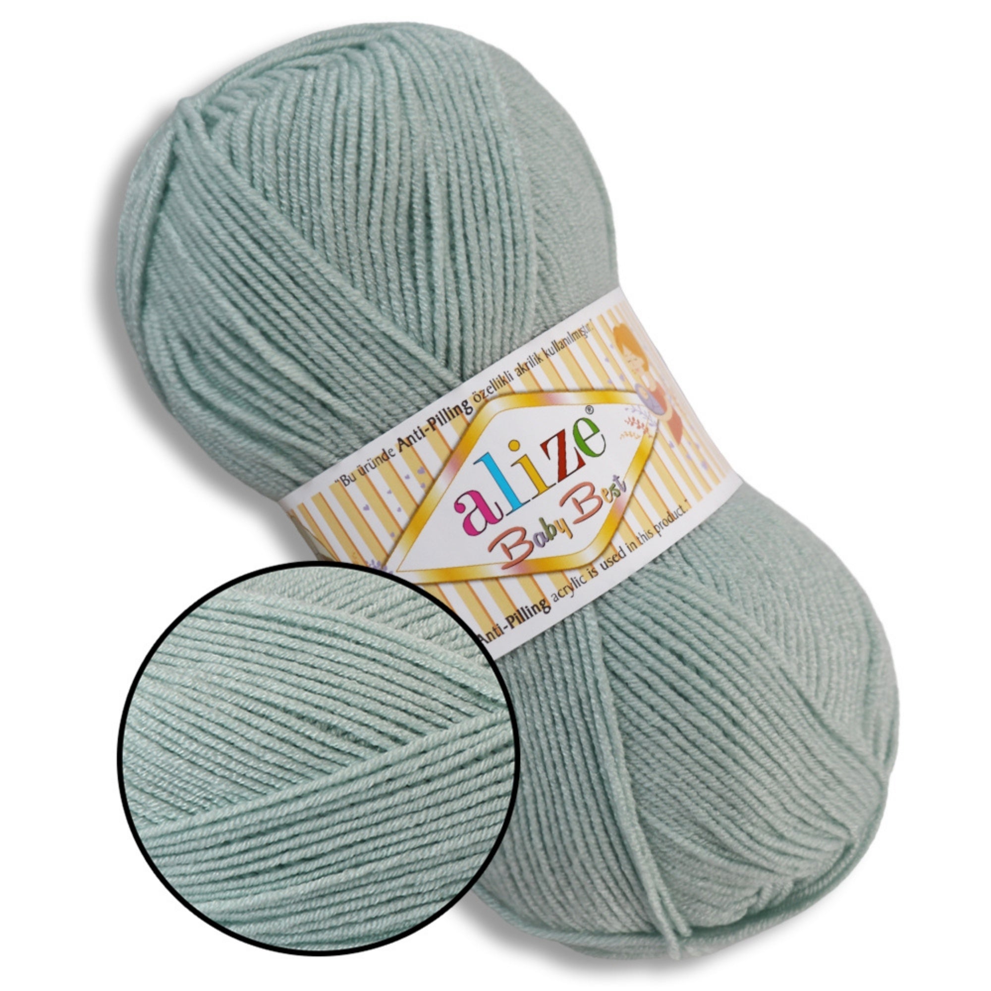 Alize Baby Best, 65 colors, 3.53 oz / 262 yds