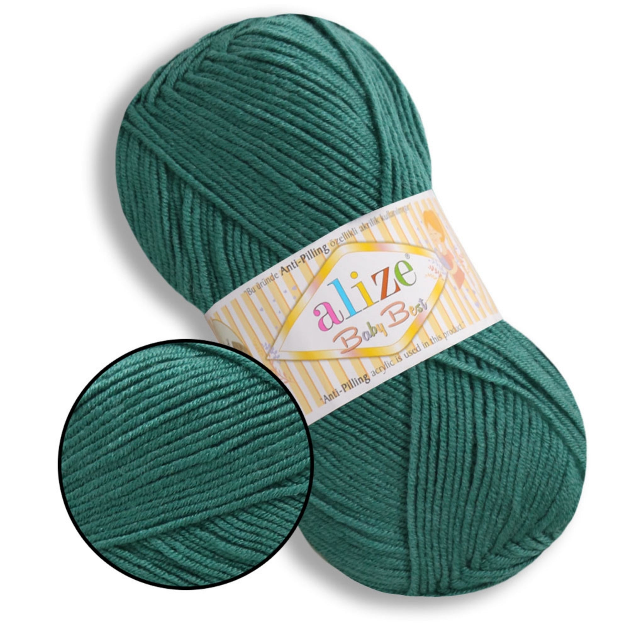 Alize Baby Best, 65 colors, 3.53 oz / 262 yds