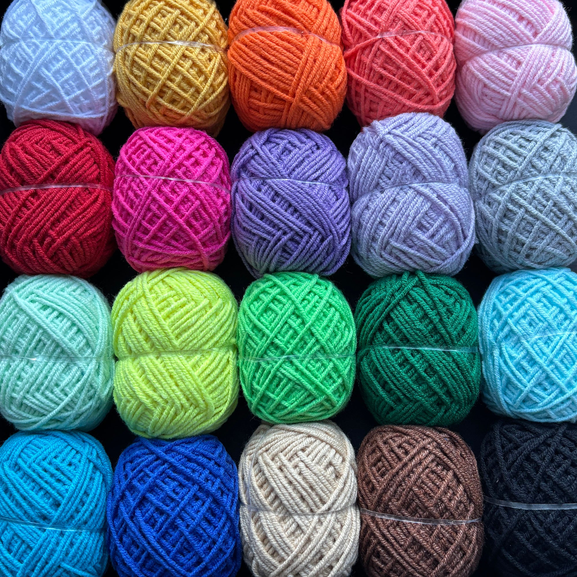 Rainbow YARN SET 20x12g