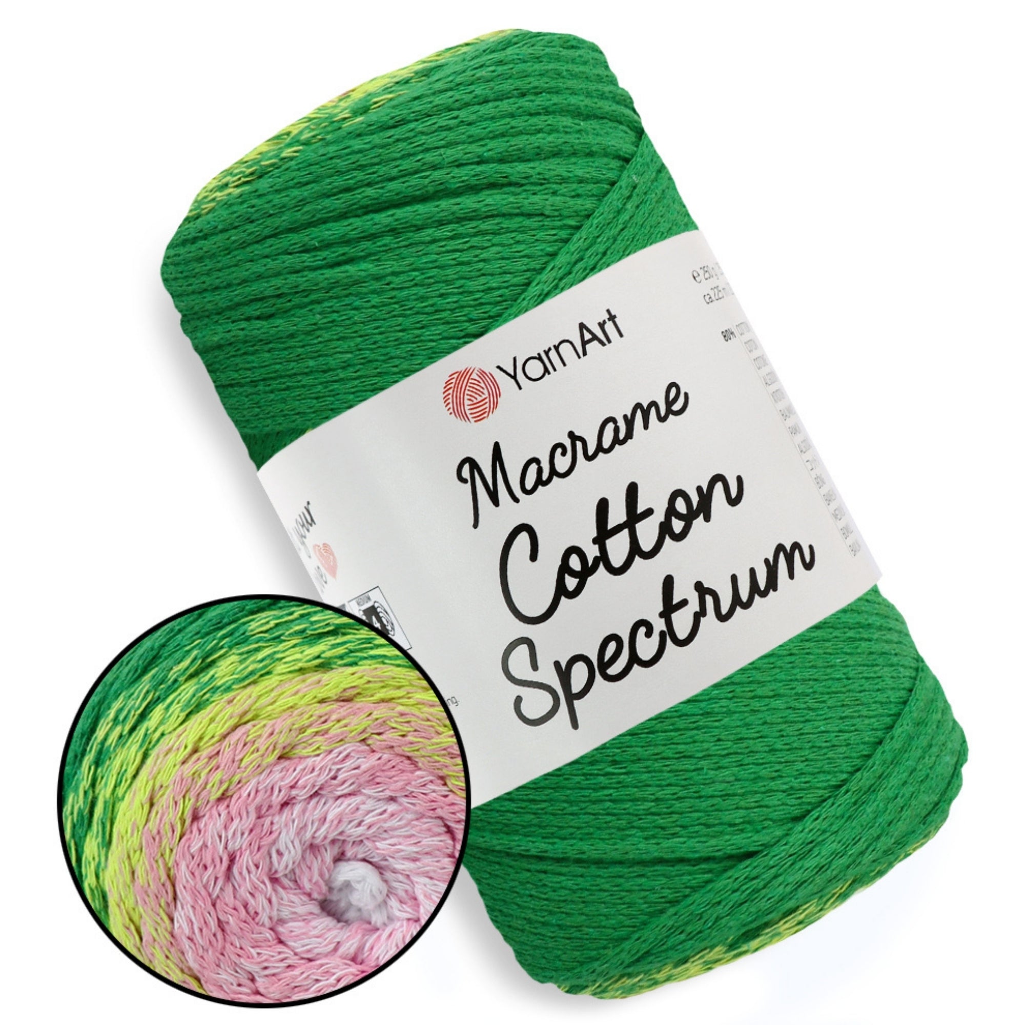 YarnArt Macrame Cotton Spectrum, 18 colors, 8.8 oz / 246 yds