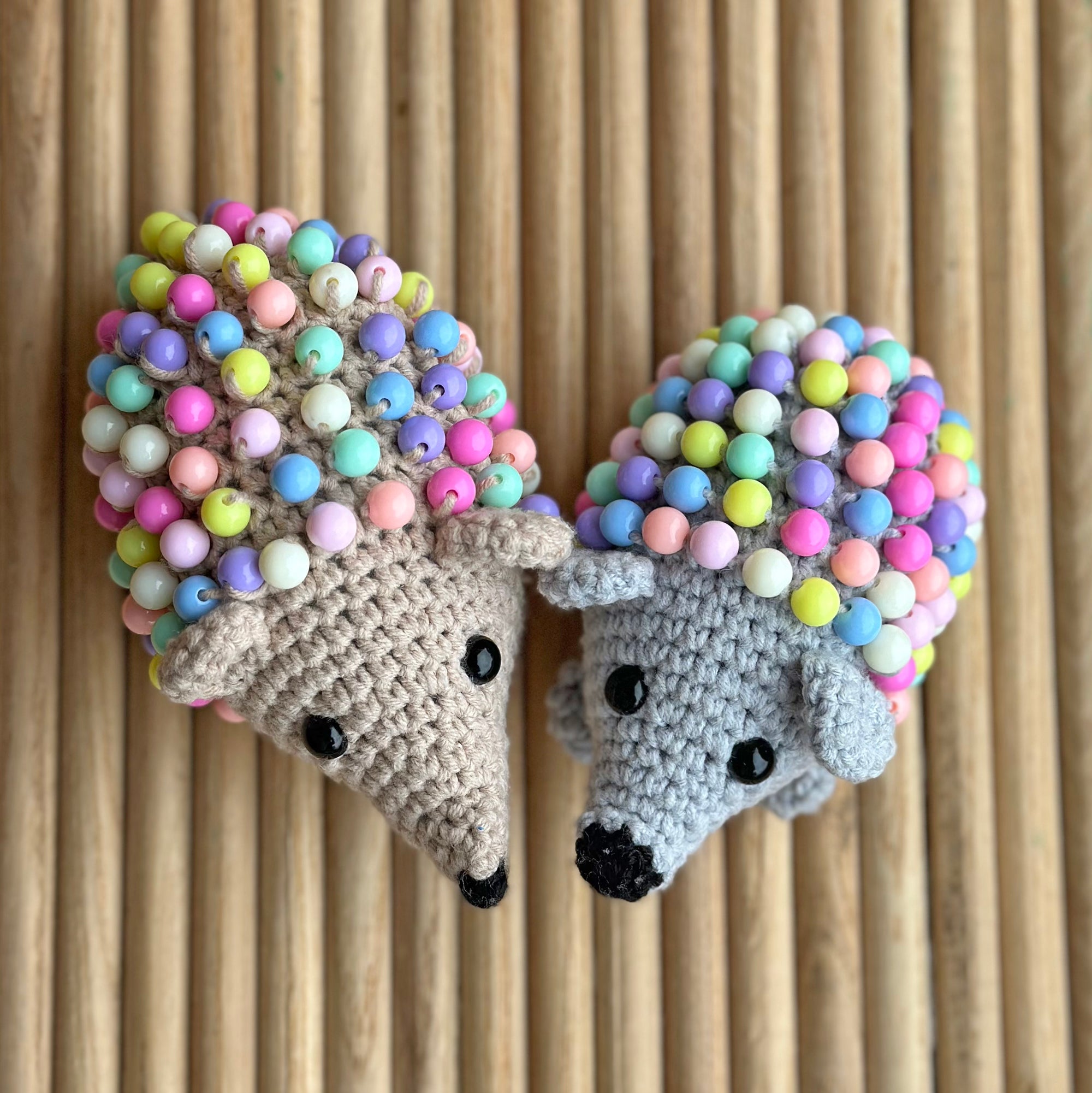 2 IN 1 BEAD HEDGEHOGS Crochet Pattern (skill level Intermediate)