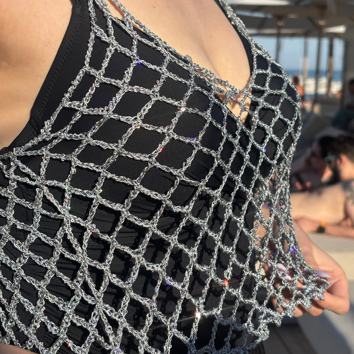 MESH TOP Crochet Pattern (skill level intermediate)