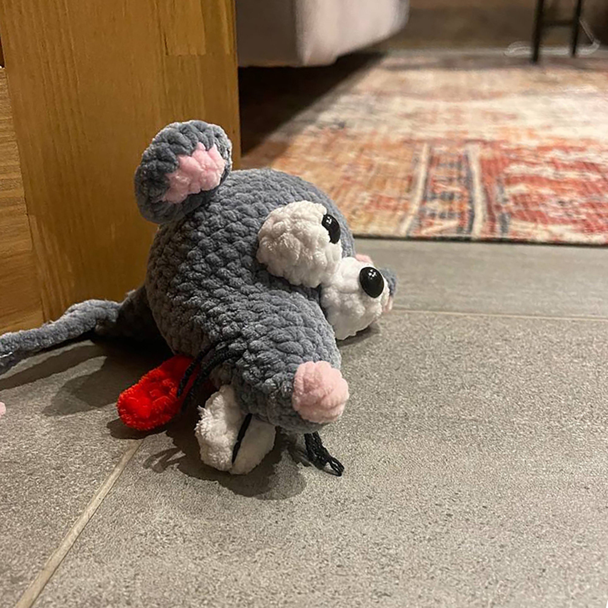 Rat Door Stopper Crochet Kit (skill level Beginner)