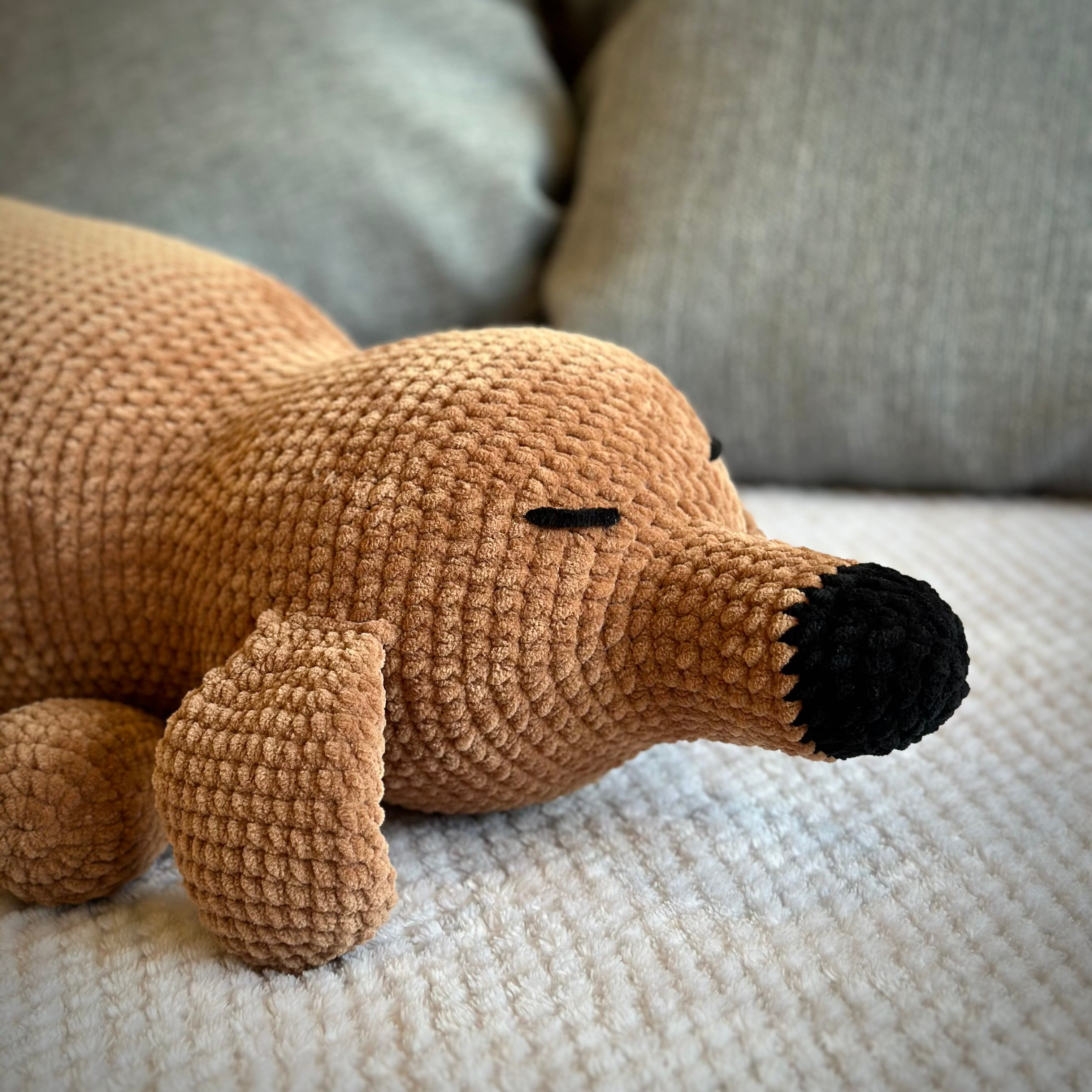 Dog Pillow Crochet Kit (skill level Intermediate)
